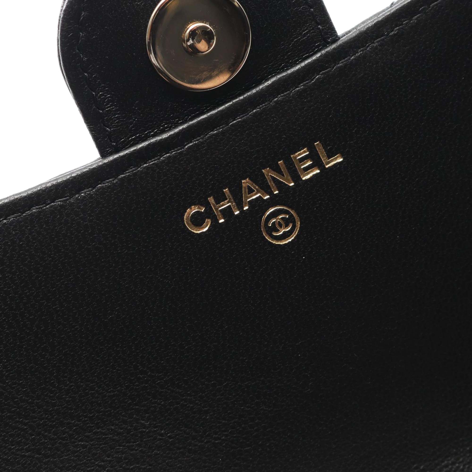 Chanel CC Quilted Lambskin Flap Phone Holder Wallet on Chain - image 5