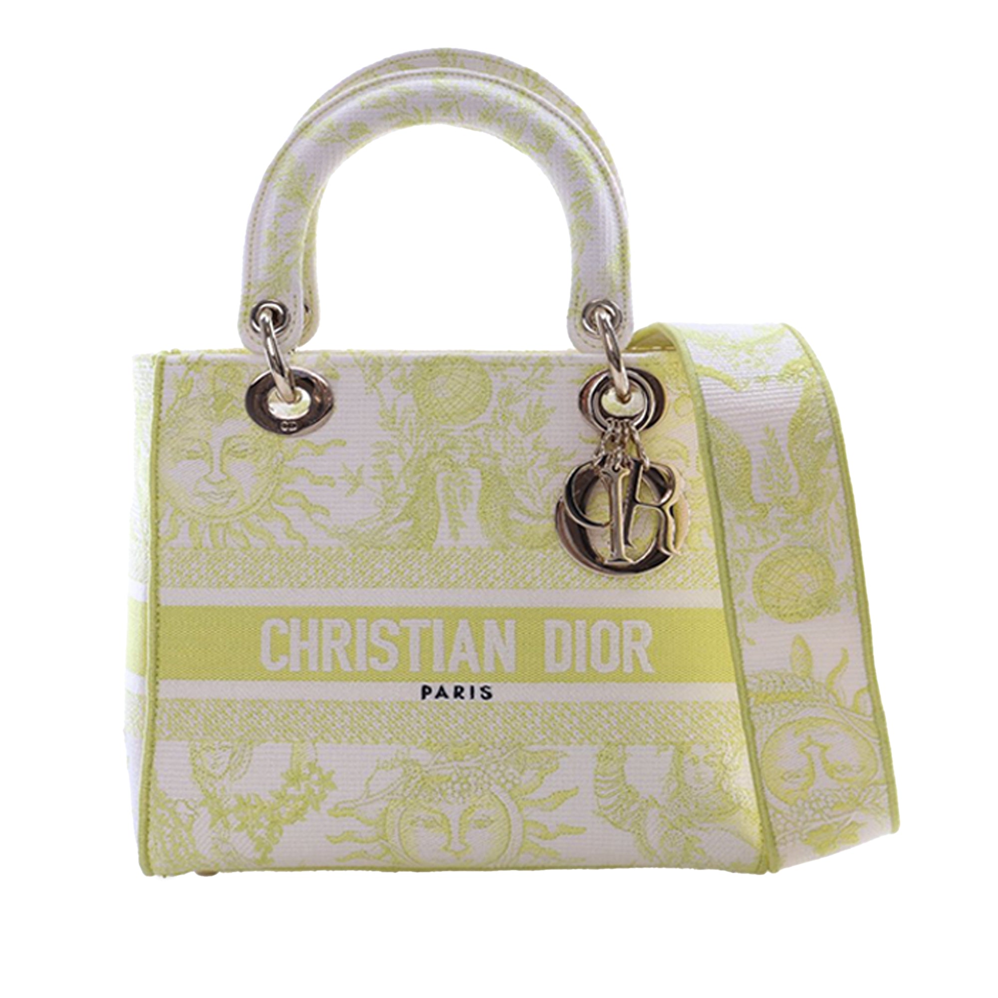 Dior Medium Embroidered Canvas Toile de Jouy Soleil Lady D Lite - image 1