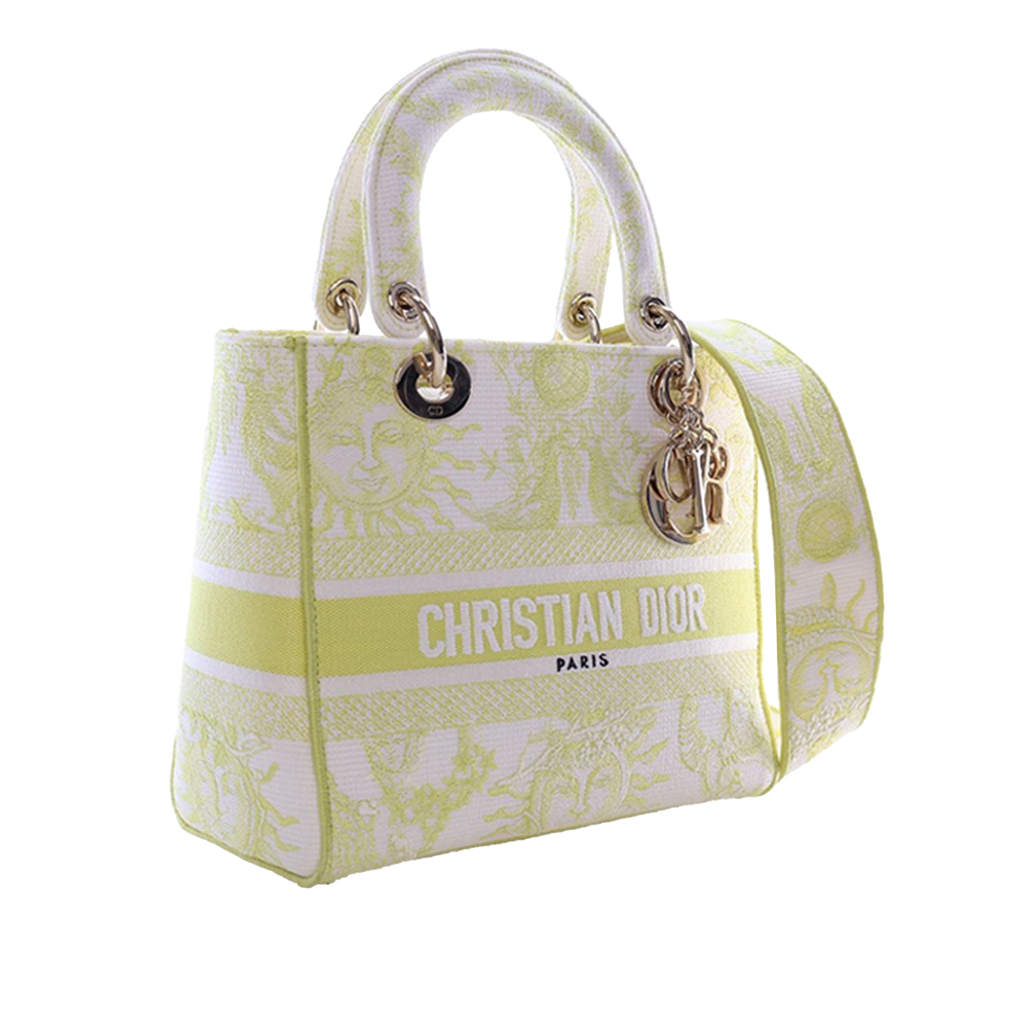 Dior Medium Embroidered Canvas Toile de Jouy Soleil Lady D Lite - image 3