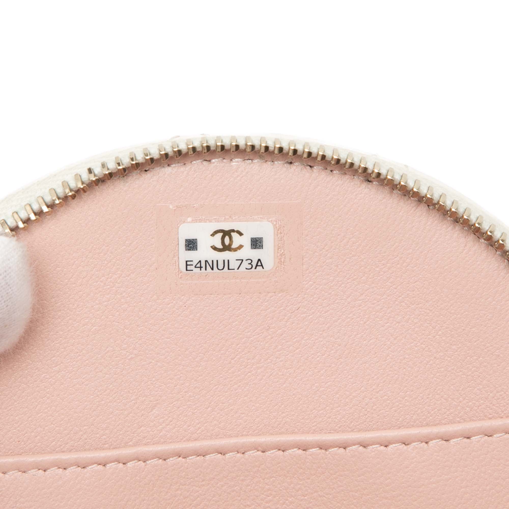 Chanel Quilted Lambskin Handle With Care Round Vanity Case with Chain - image 5