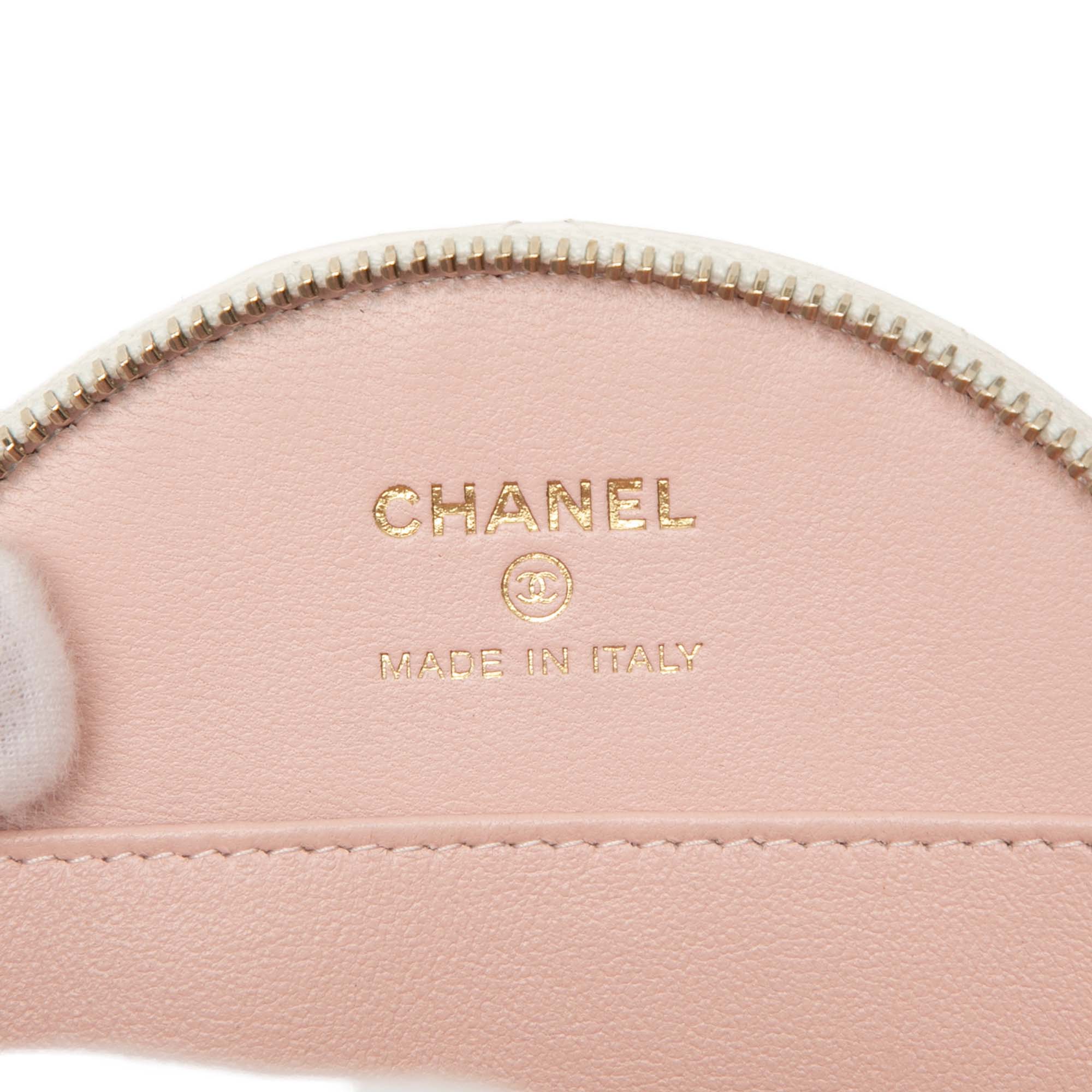 Chanel Quilted Lambskin Handle With Care Round Vanity Case with Chain - image 6