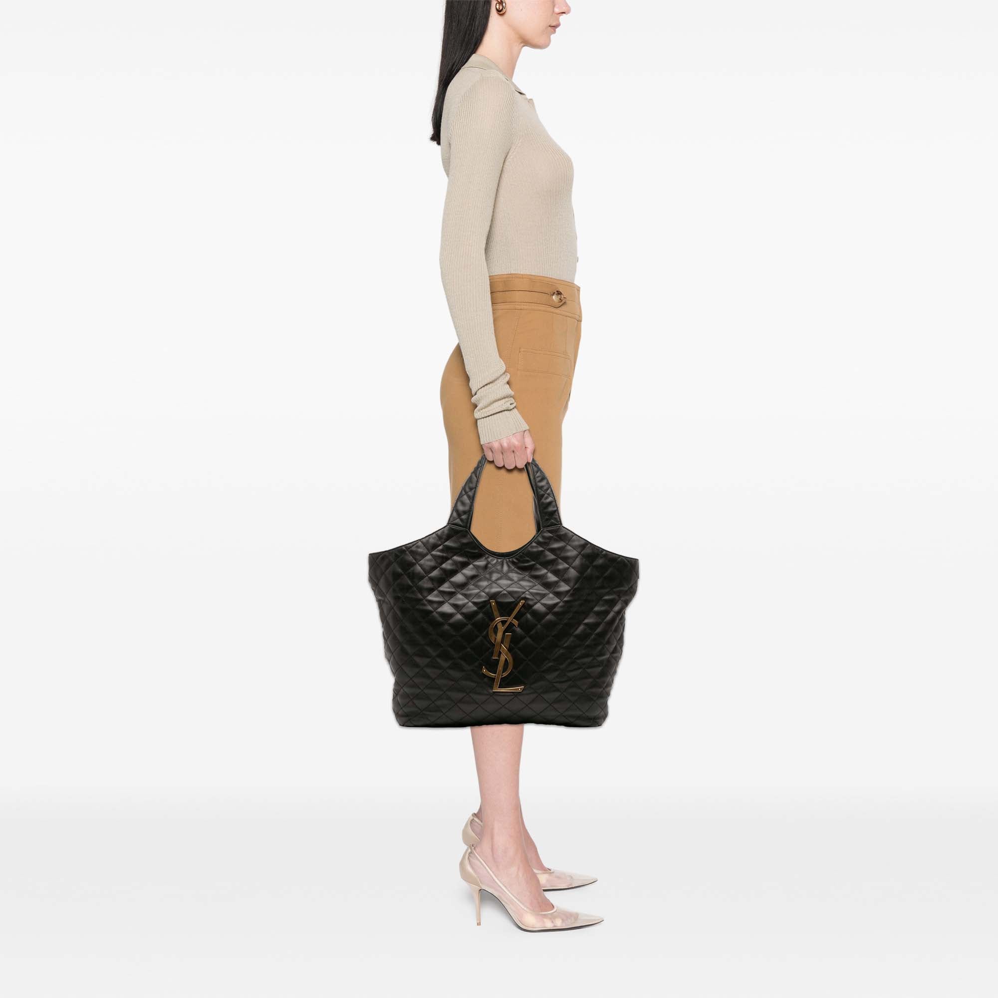Saint Laurent Maxi Quilted Lambskin Icare Shopping Tote - image 11