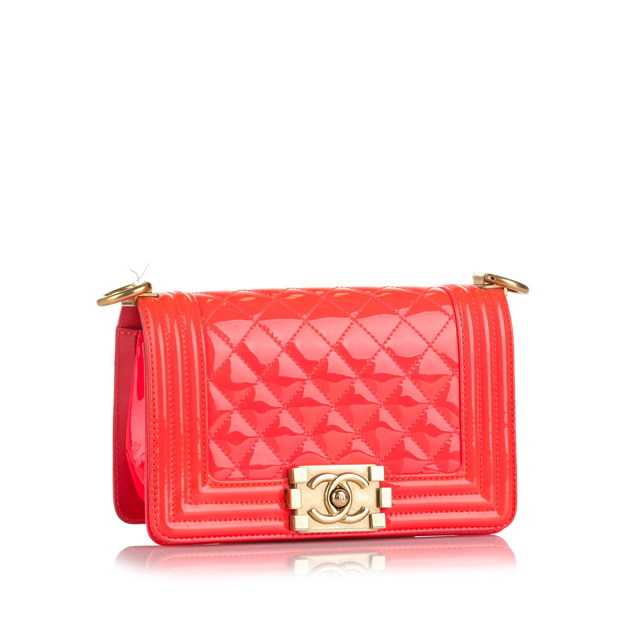 Chanel Small Patent Boy Bag - image 2