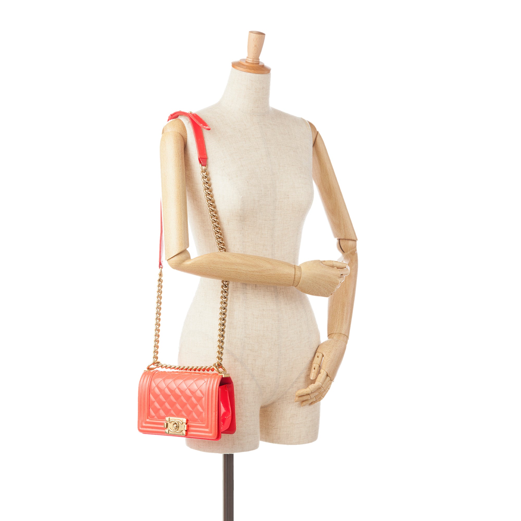 Chanel Small Patent Boy Bag - image 9