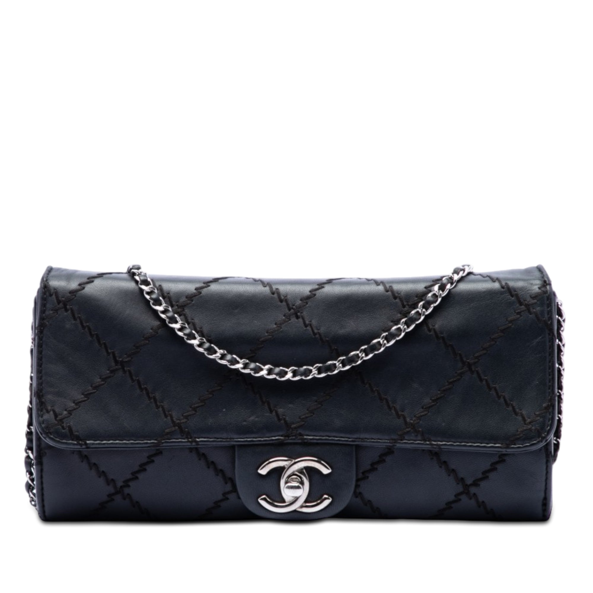 Chanel CC Quilted Calfskin Ultra Stitch Wallet On Chain - image 1