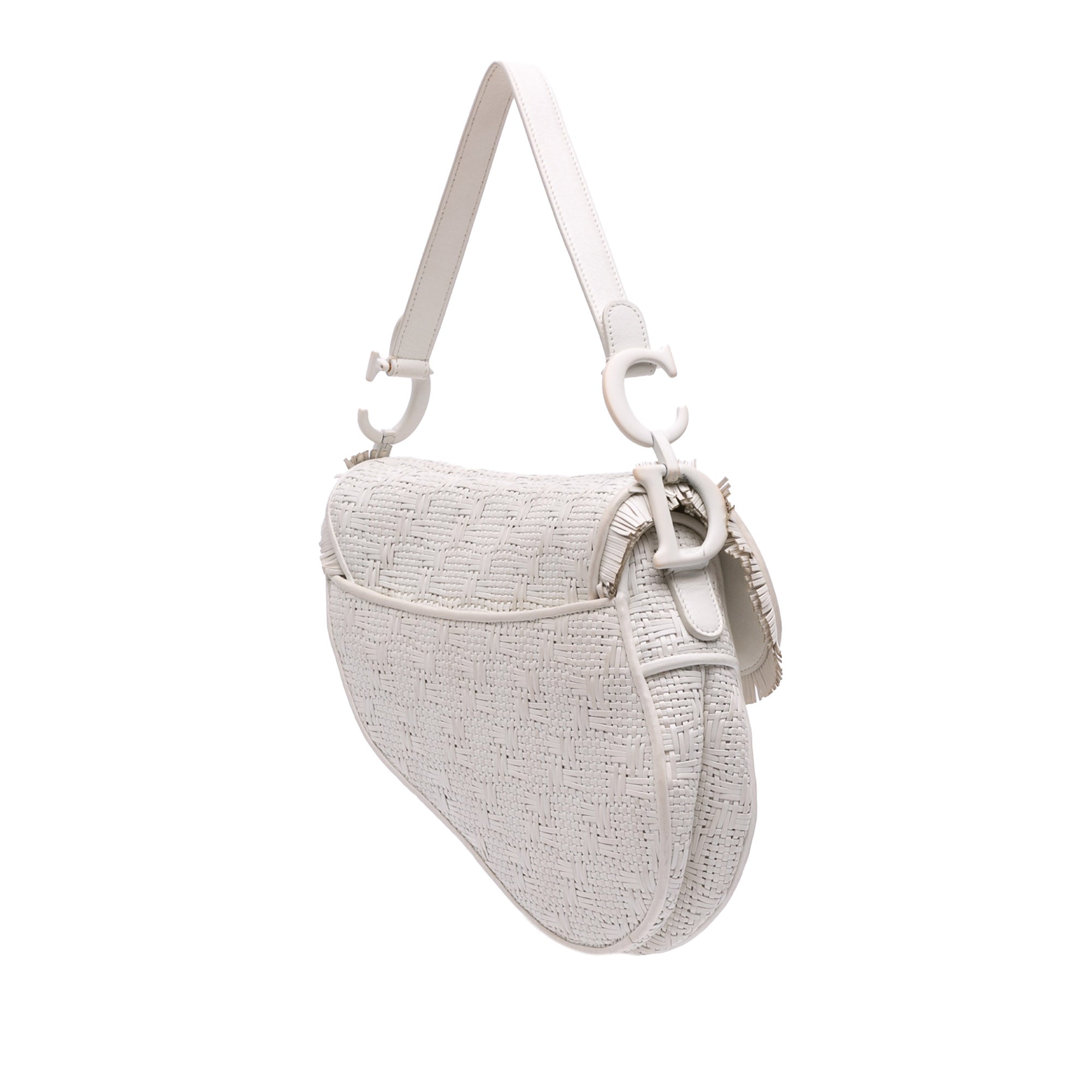 Dior Ultra Matte Woven Calfskin Saddle Bag - image 2