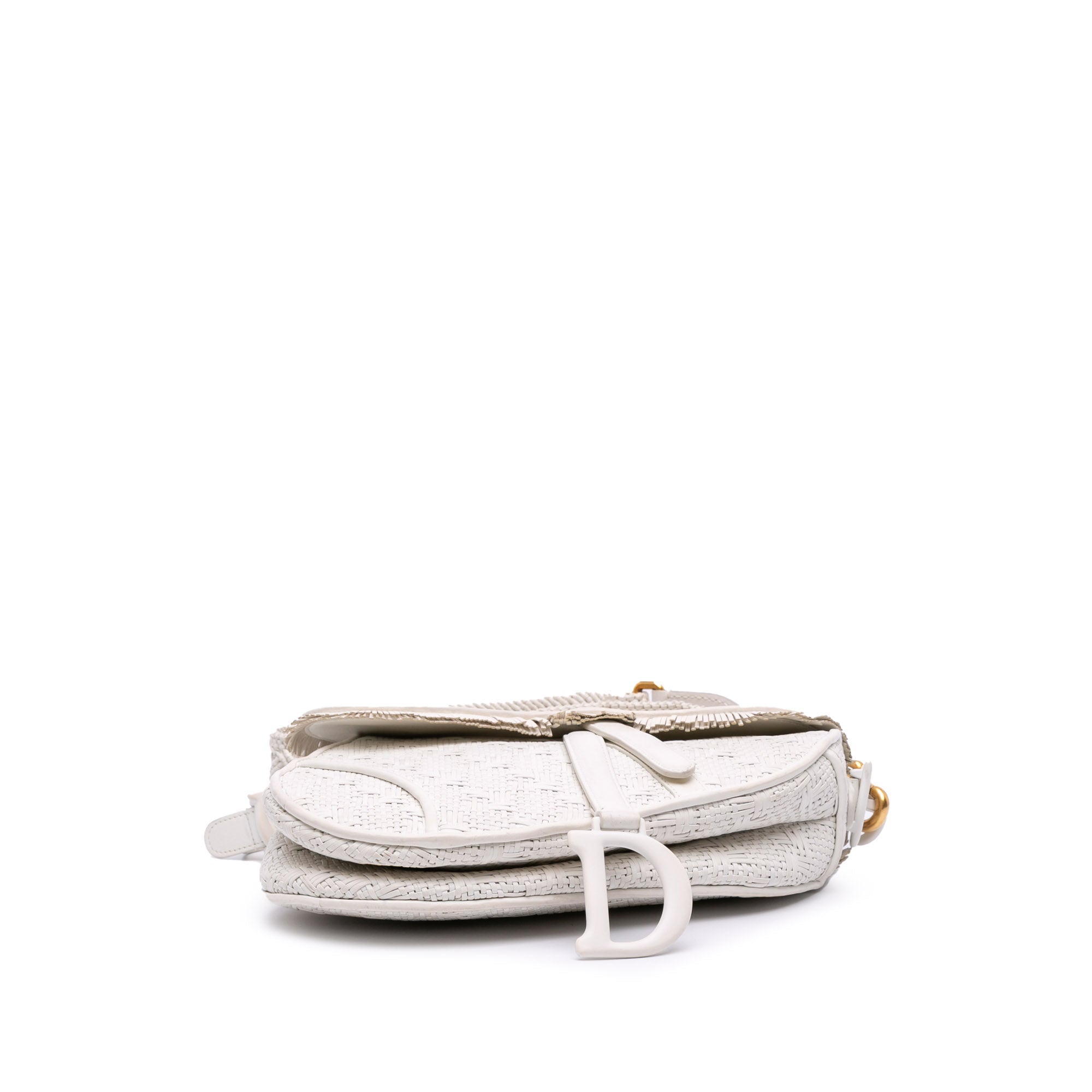 Dior Ultra Matte Woven Calfskin Saddle Bag - image 3