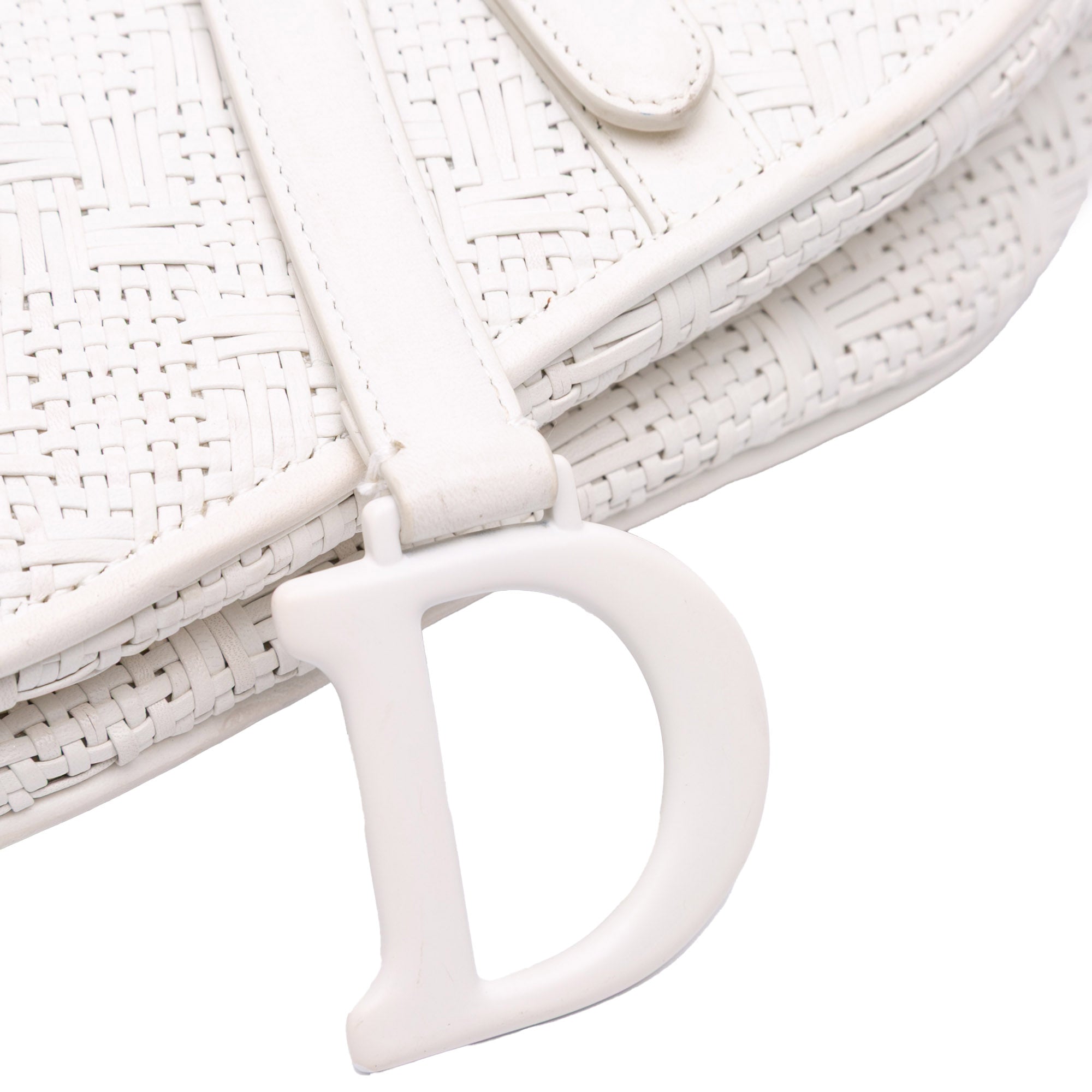 Dior Ultra Matte Woven Calfskin Saddle Bag - image 6