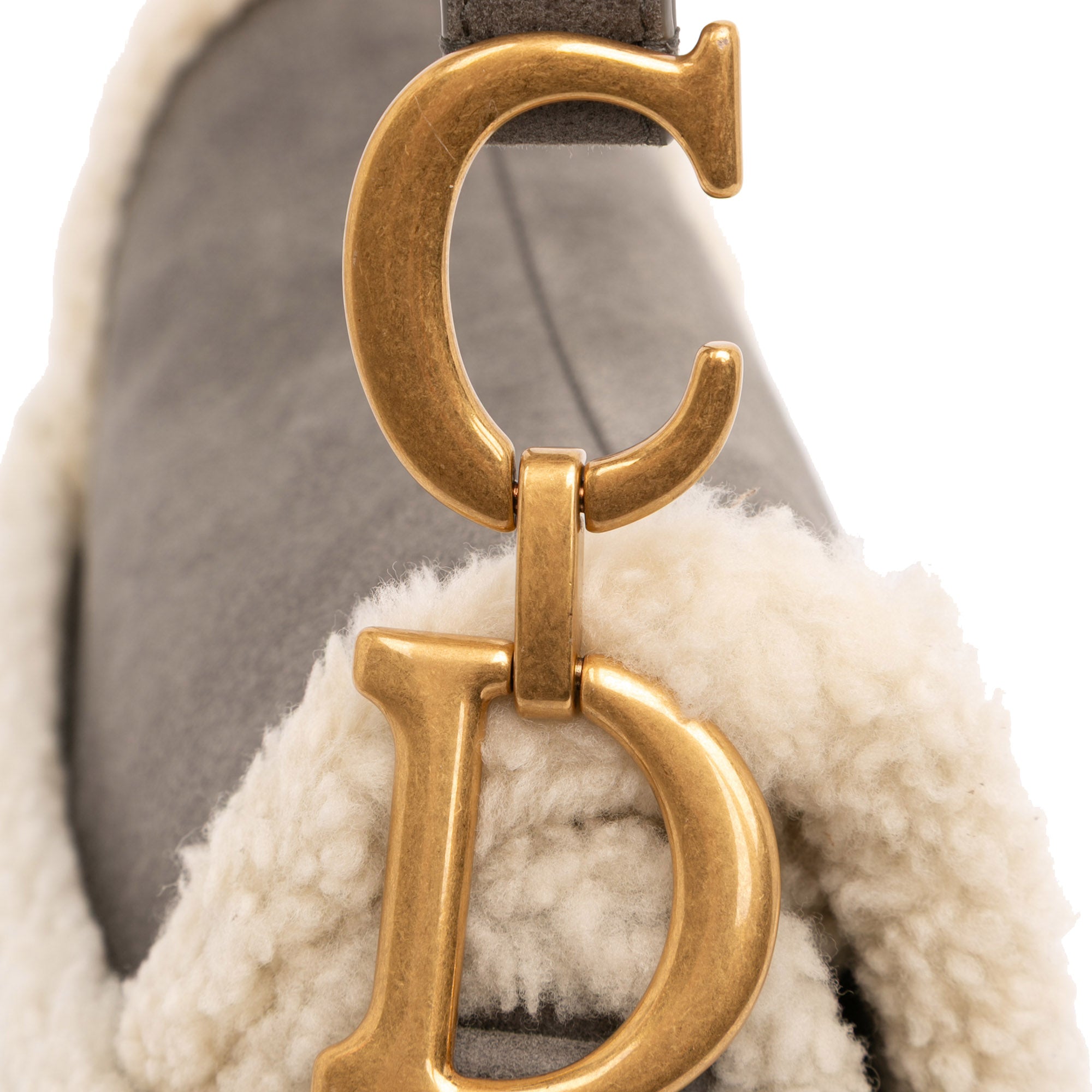 Dior Shearling Suede Saddle Bag - image 11