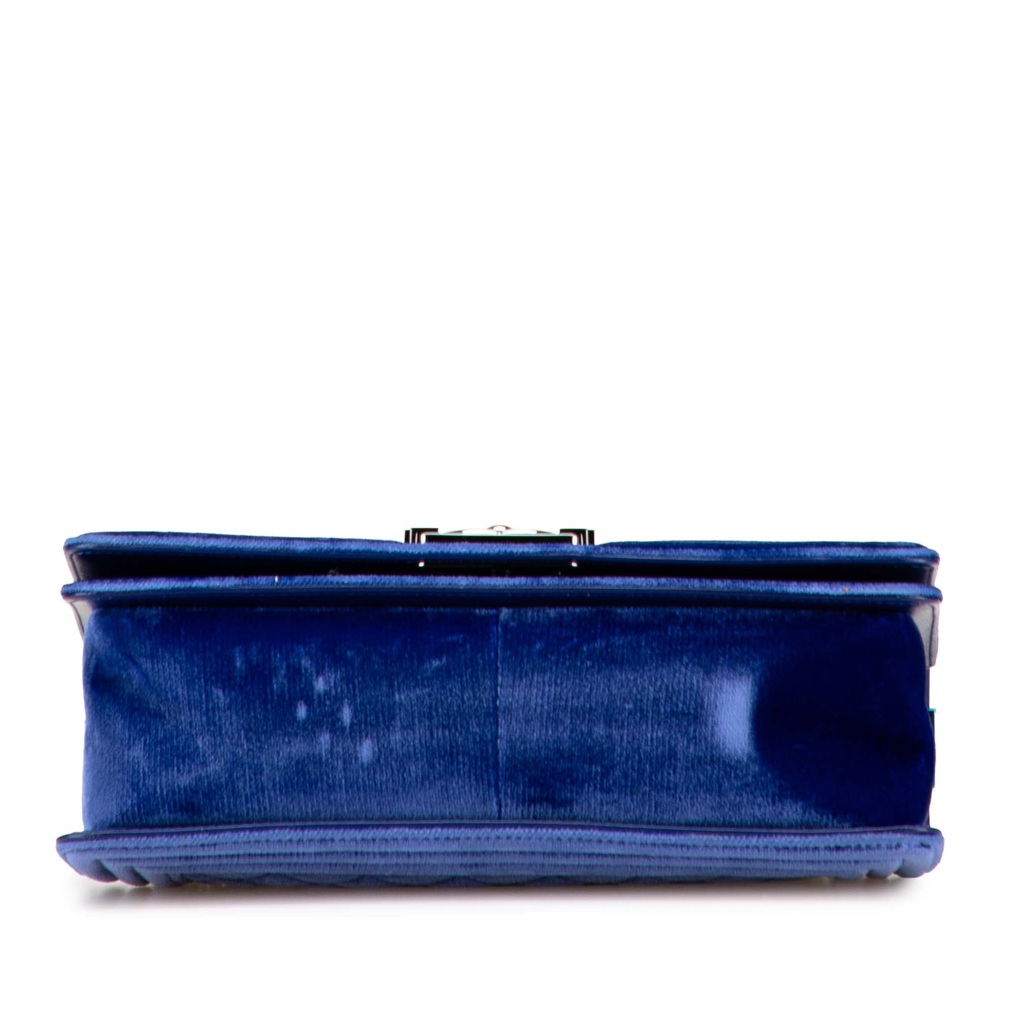 Chanel Old Medium Quilted Velvet Boy Flap - image 3