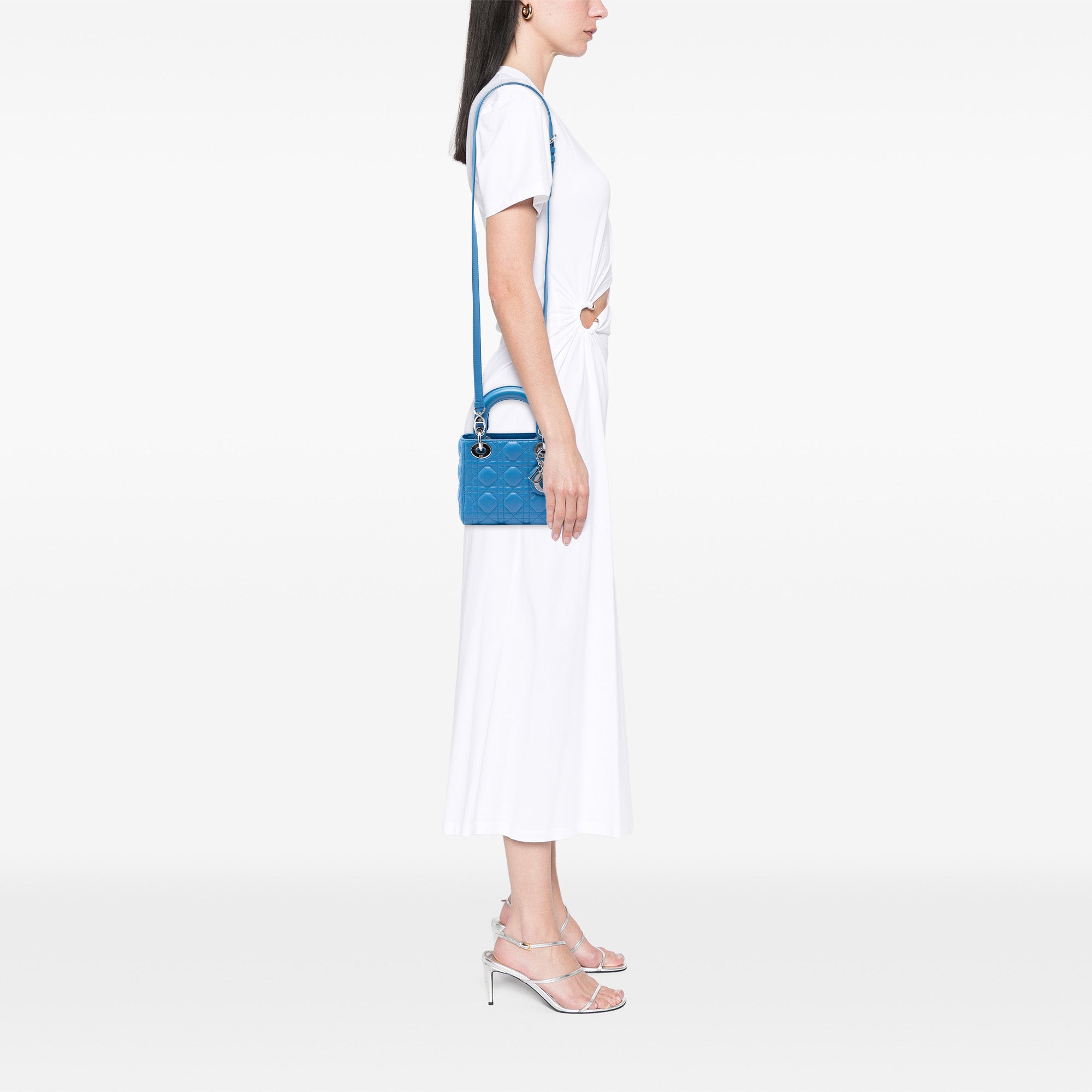 Dior Mini Lambskin Cannage Lady Dior - image 6