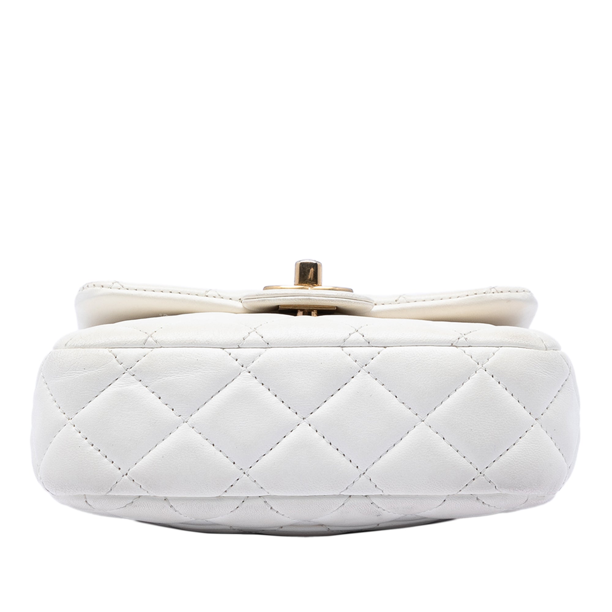 Chanel Mini Square Classic Lambskin Enamel Coco Hearts Single Flap - image 3