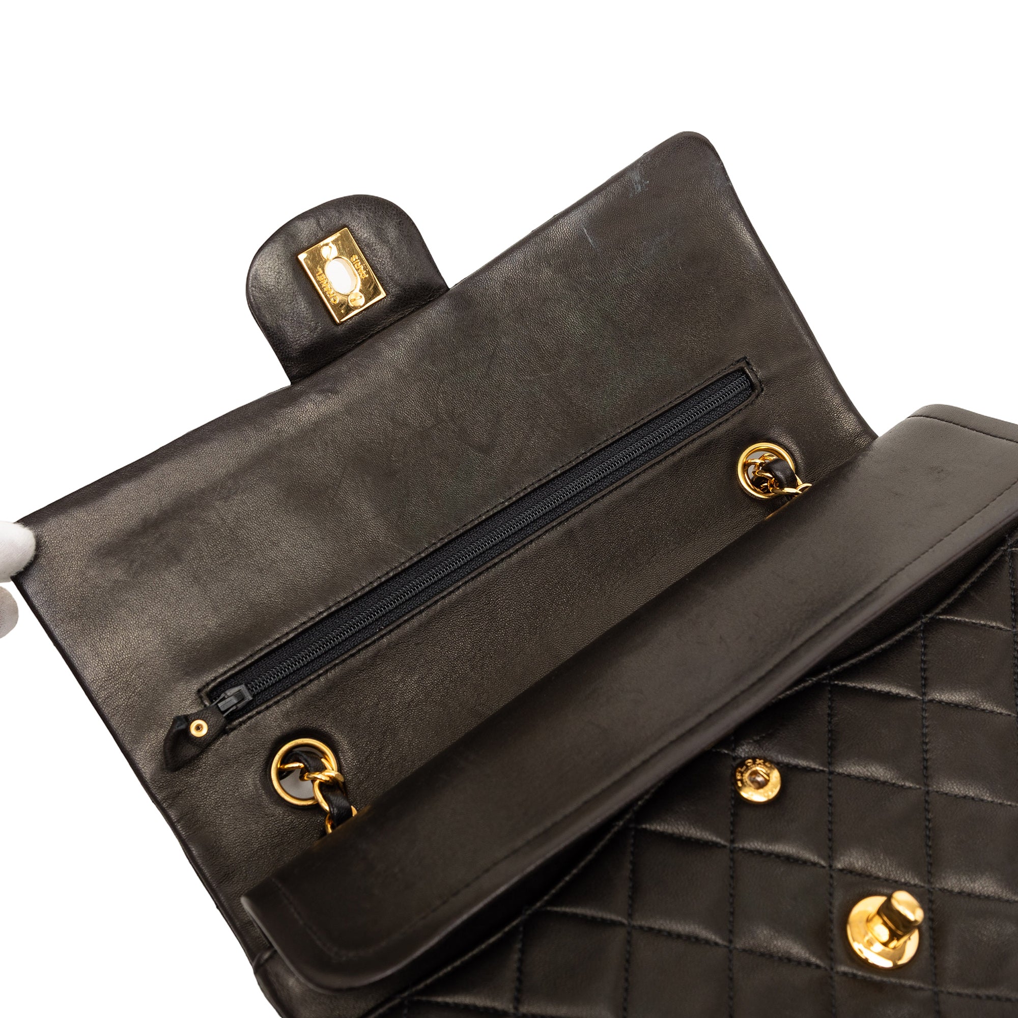 Chanel Medium Classic Lambskin Double Flap - image 5