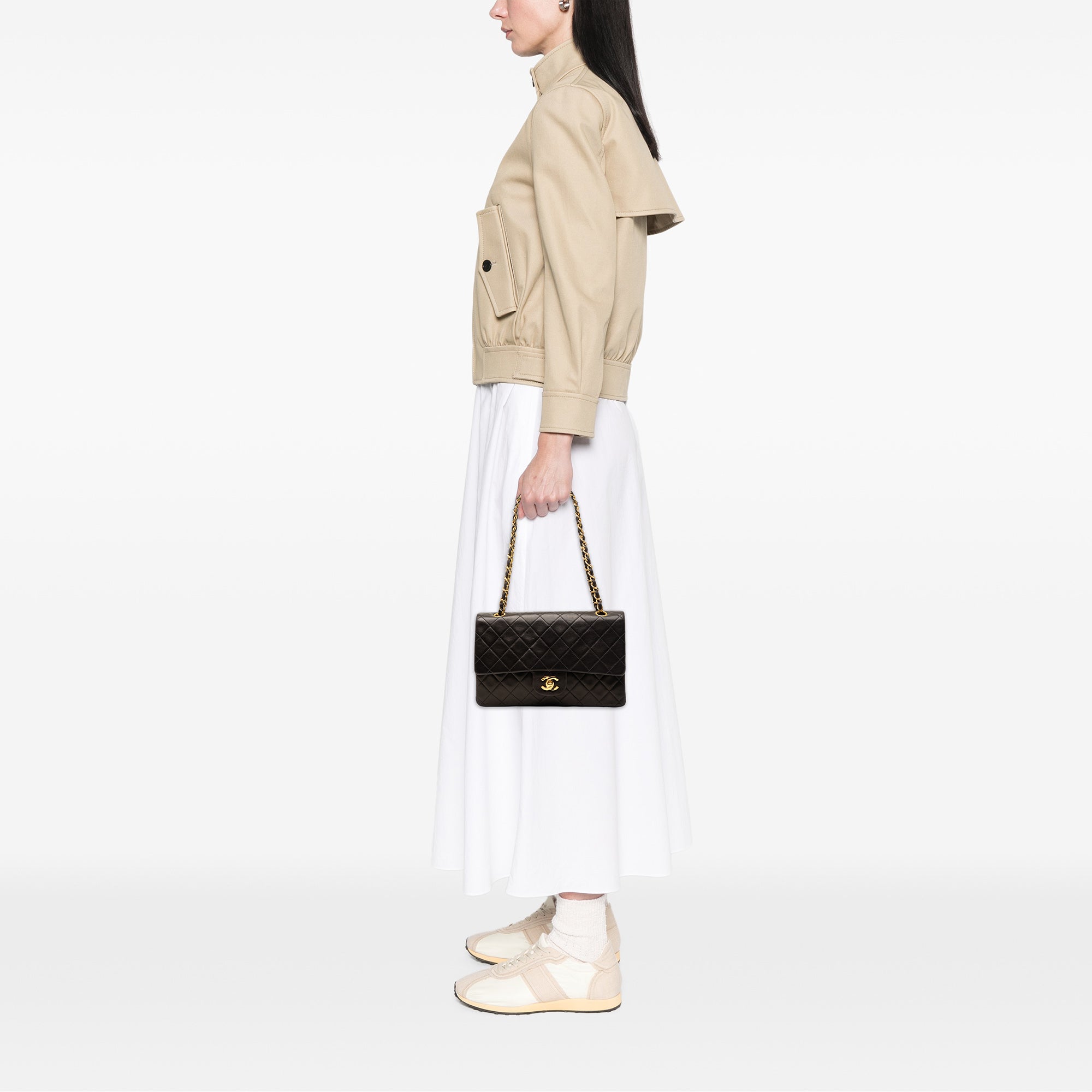 Chanel Medium Classic Lambskin Double Flap - image 8