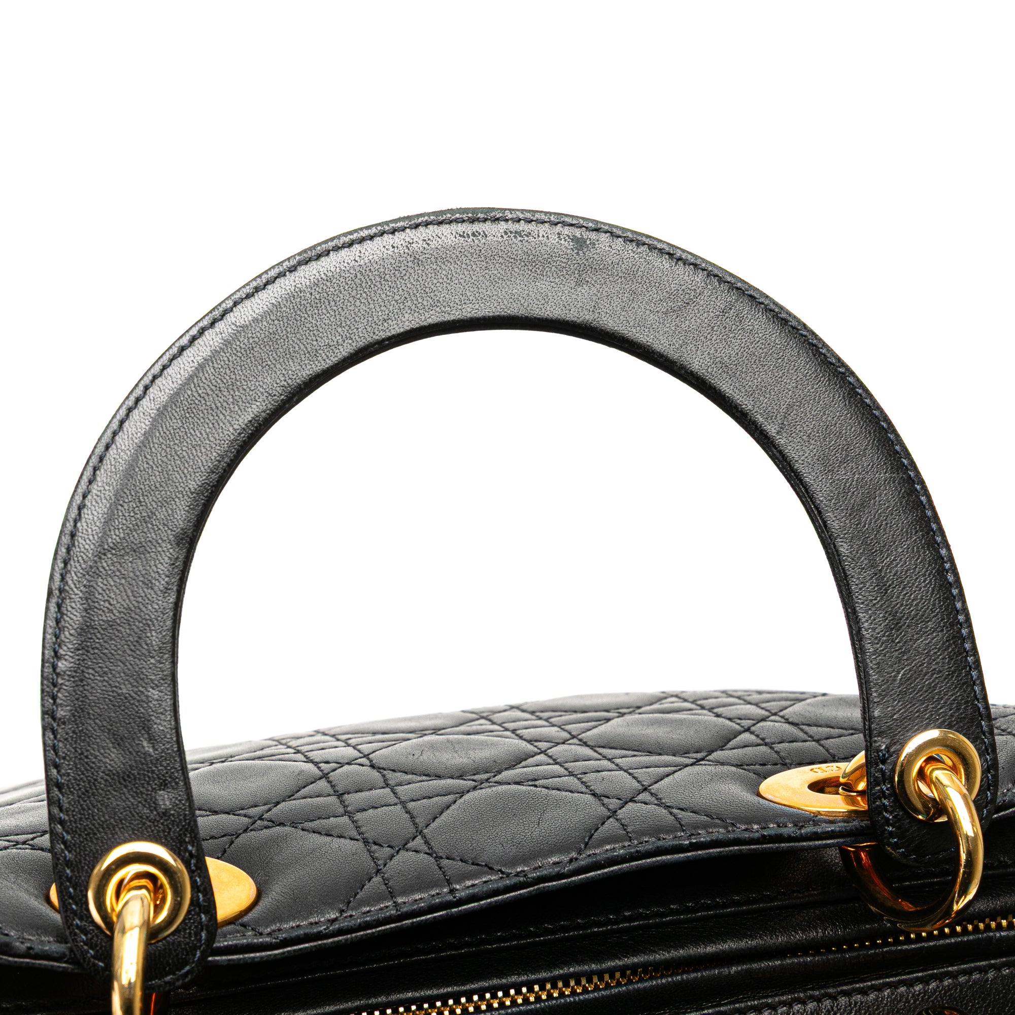 Dior Medium Lambskin Cannage Lady Dior - image 12