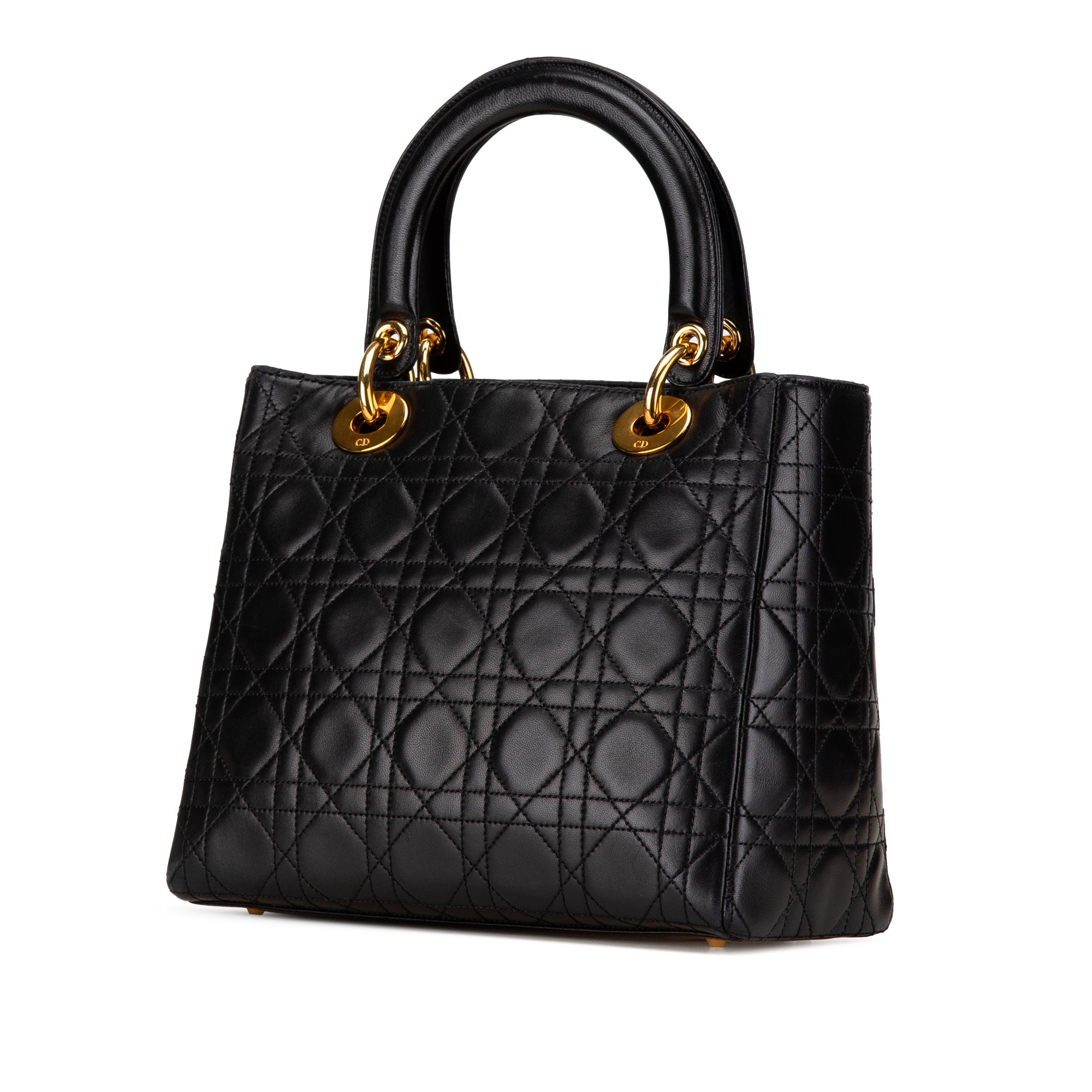 Dior Medium Lambskin Cannage Lady Dior - image 2