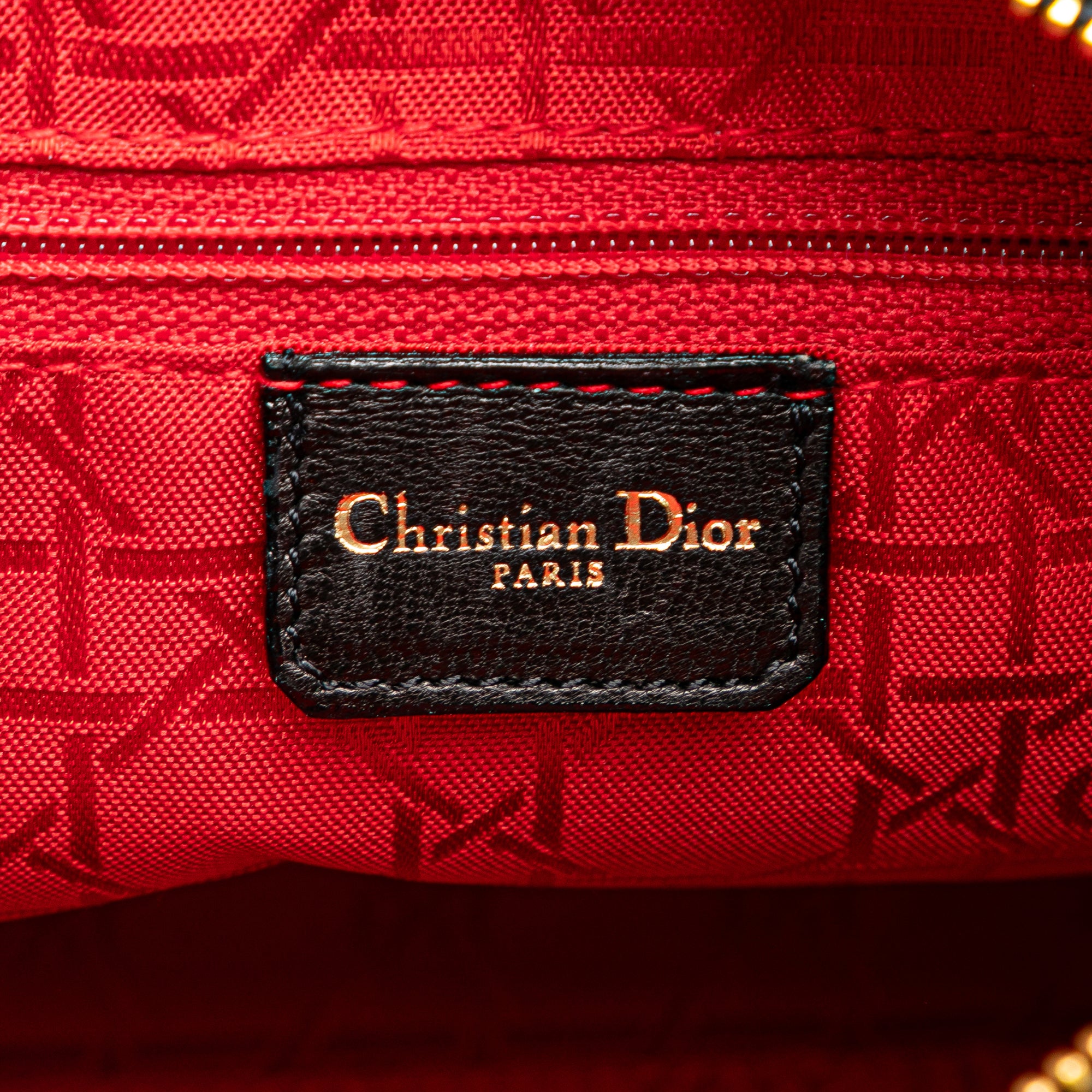 Dior Medium Lambskin Cannage Lady Dior - image 5