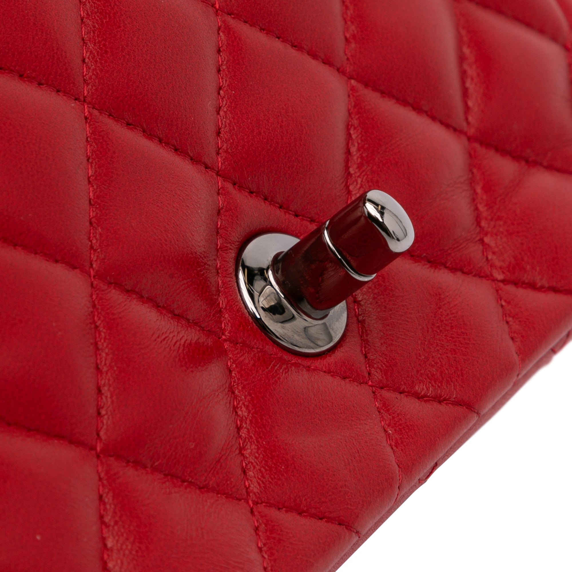 Chanel Mini Square Classic Lambskin Single Flap - image 8