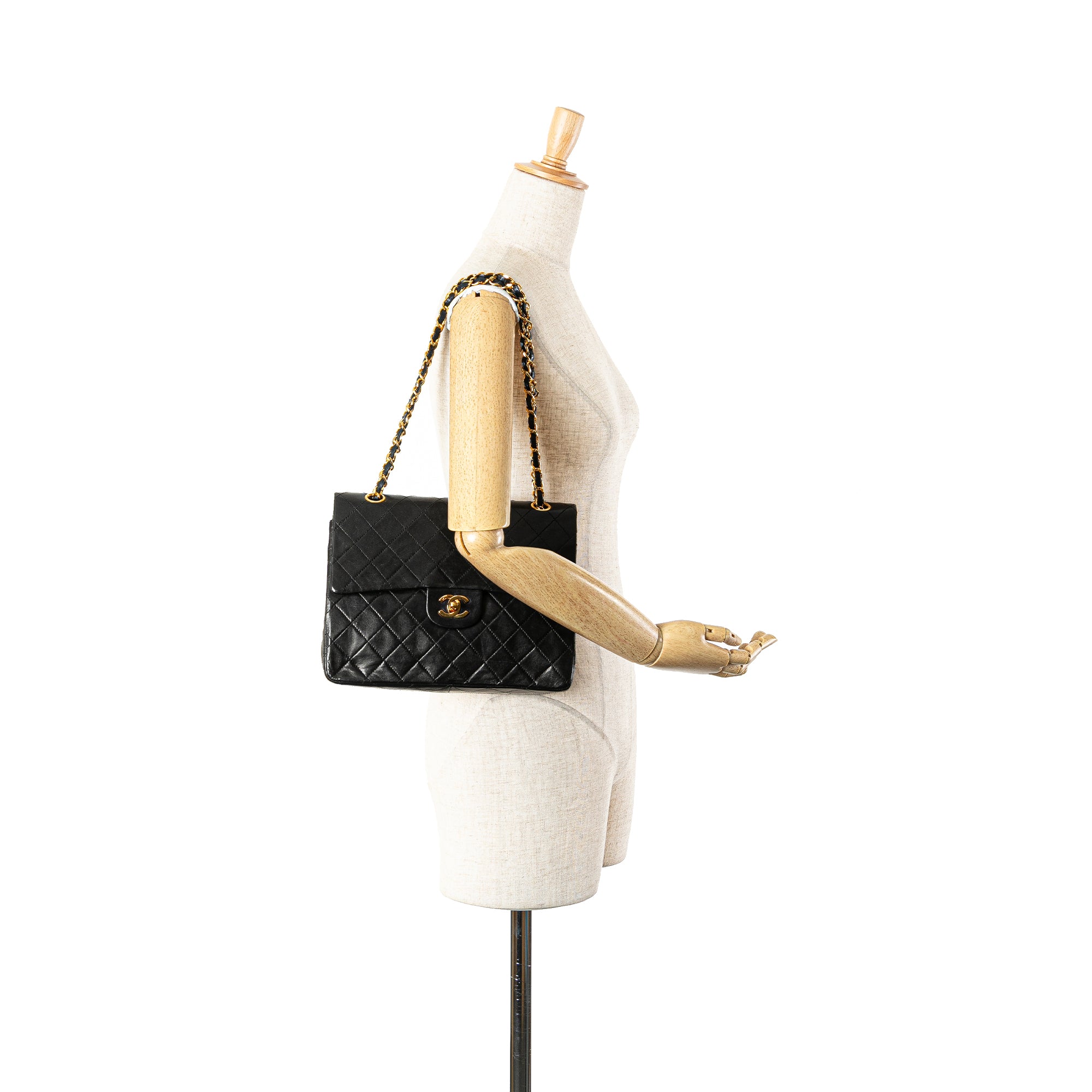 Chanel Medium Tall Classic Lambskin Double Flap - image 11