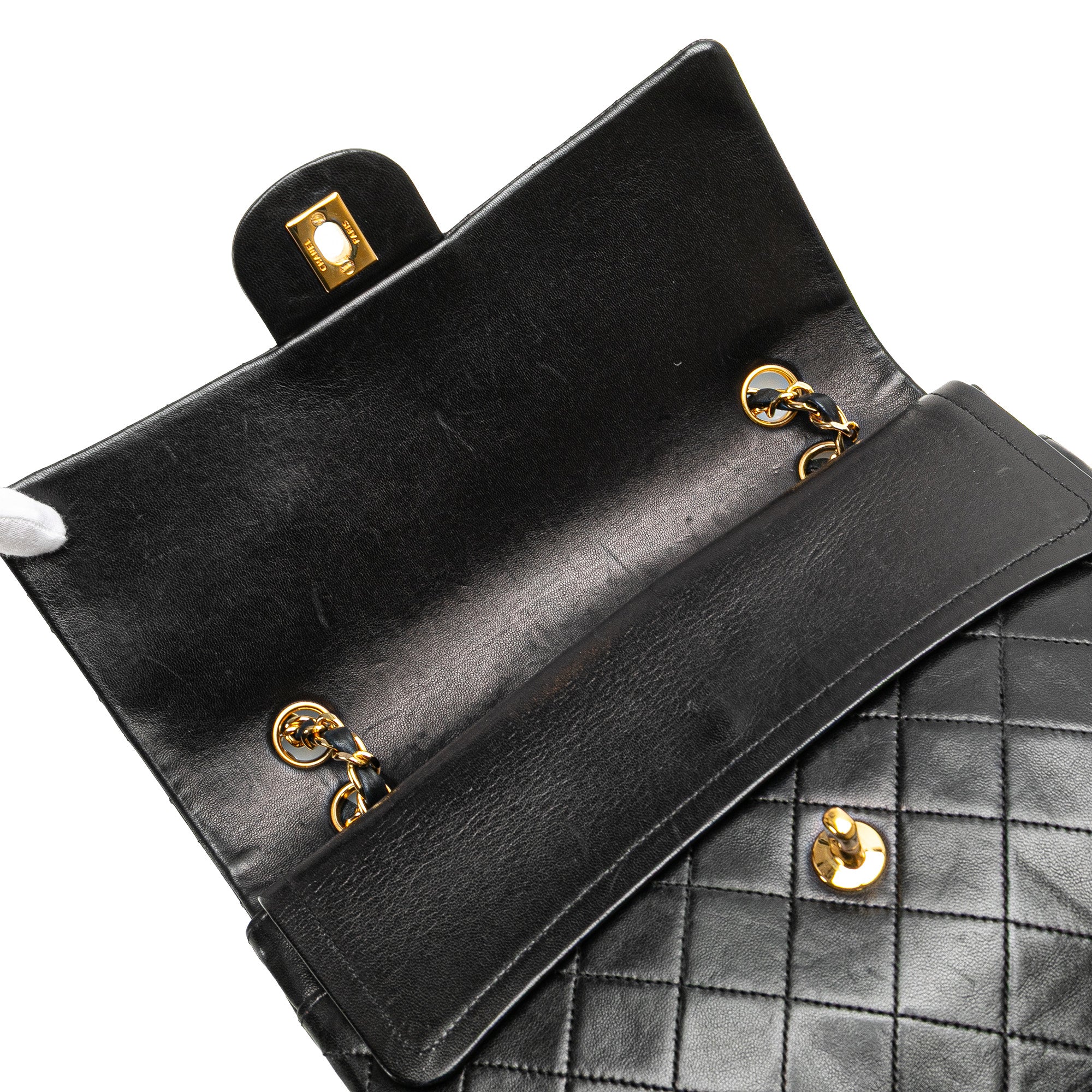 Chanel Medium Tall Classic Lambskin Double Flap - image 8