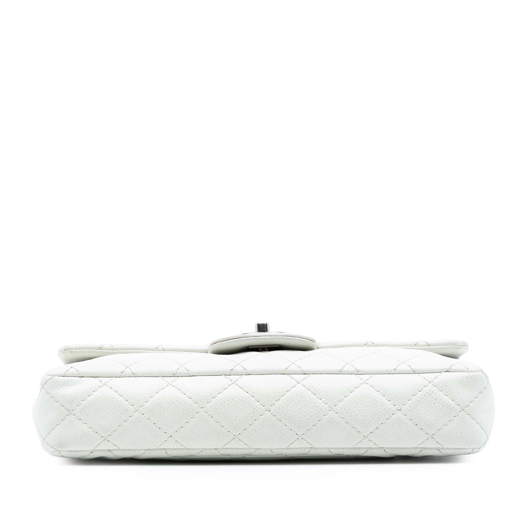 Chanel CC Quilted Caviar East West Single Flap - image 3