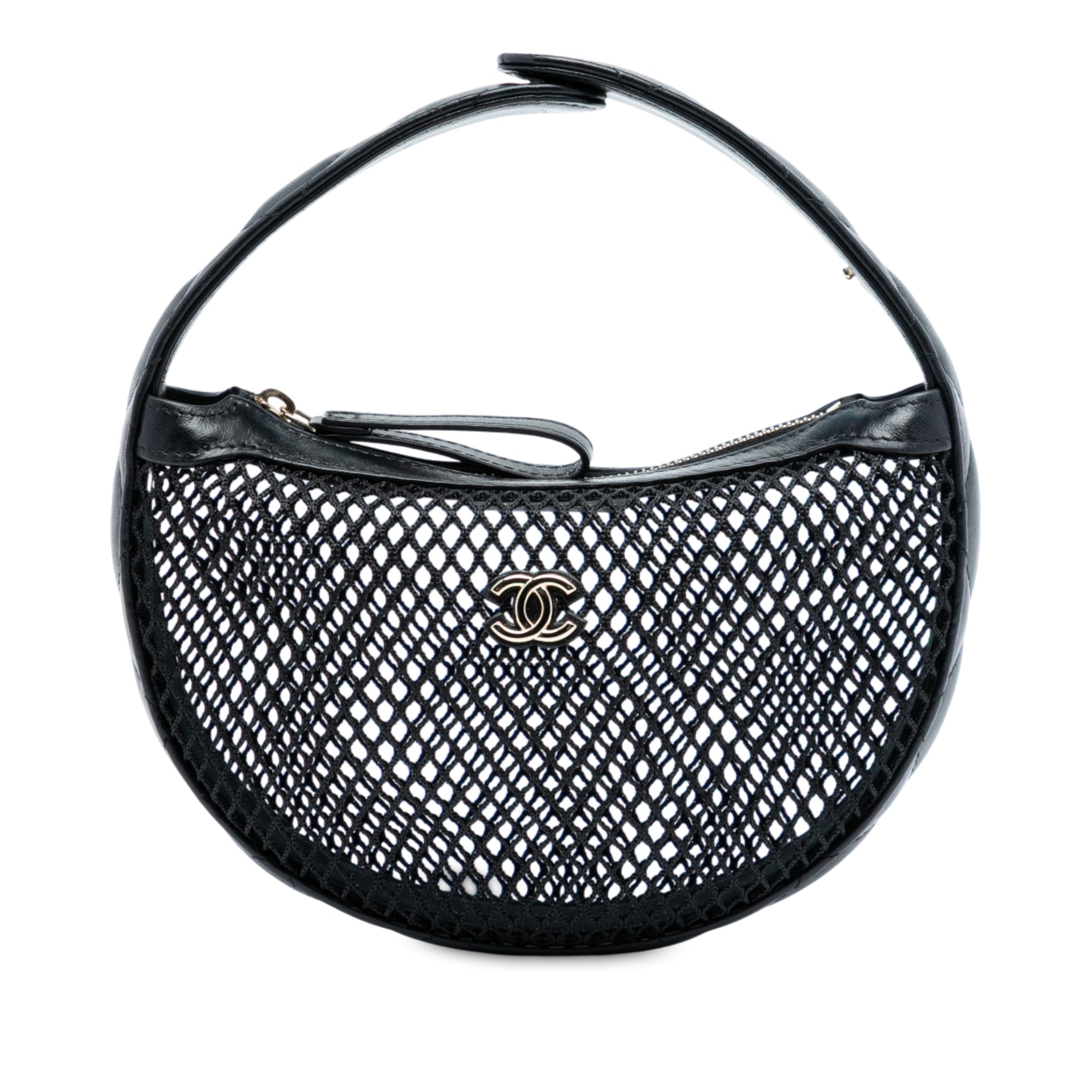 Chanel Mini CC Round Mesh Hobo - image 1