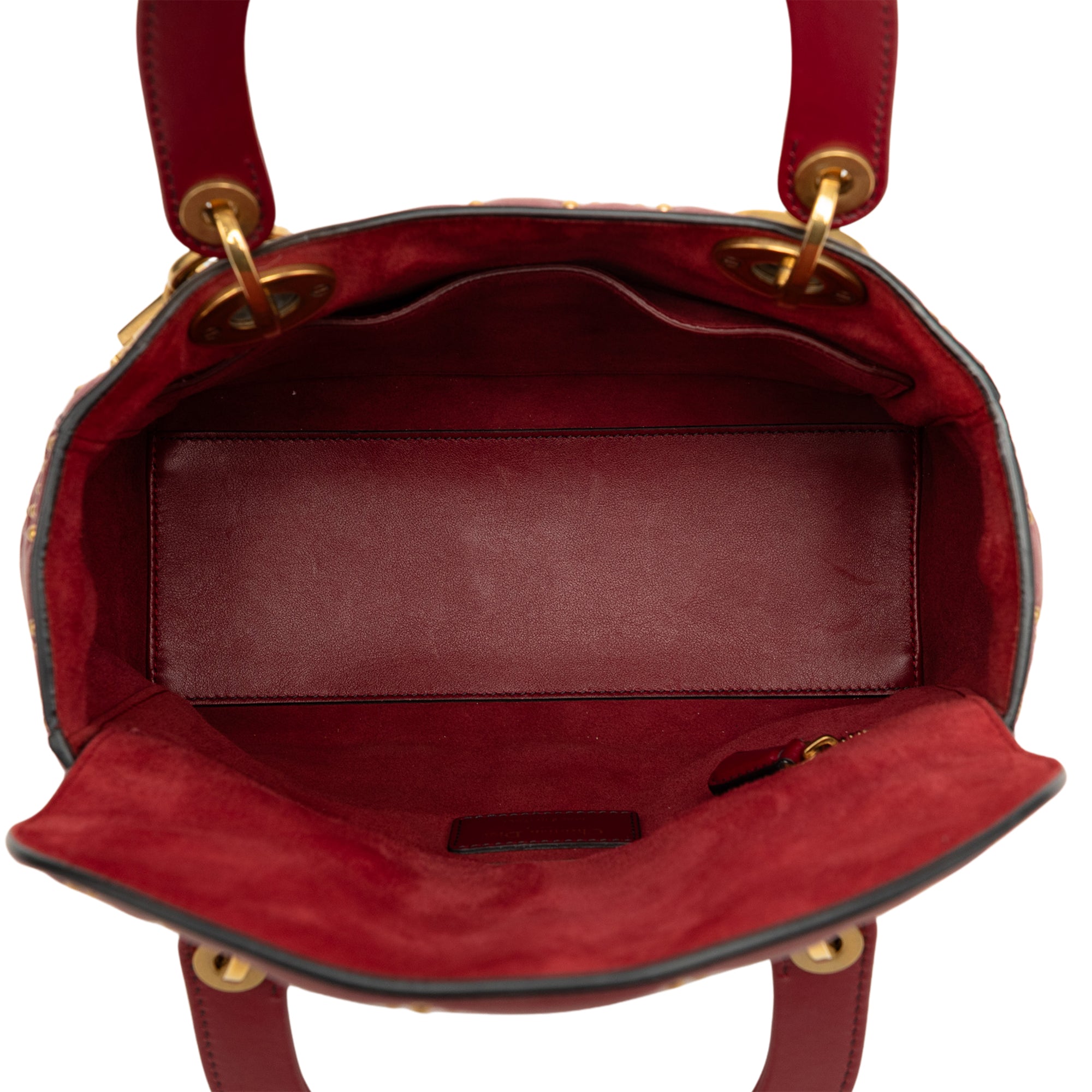 Dior Medium Lambskin Cannage Studded Supple Lady Dior - image 4