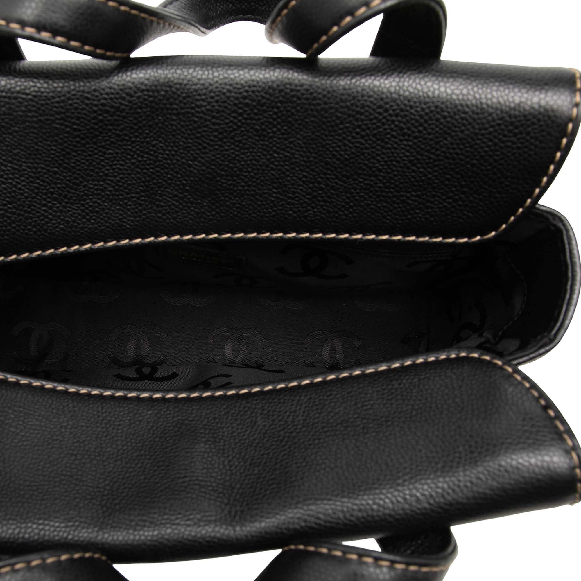 Chanel CC Caviar Handbag - image 4