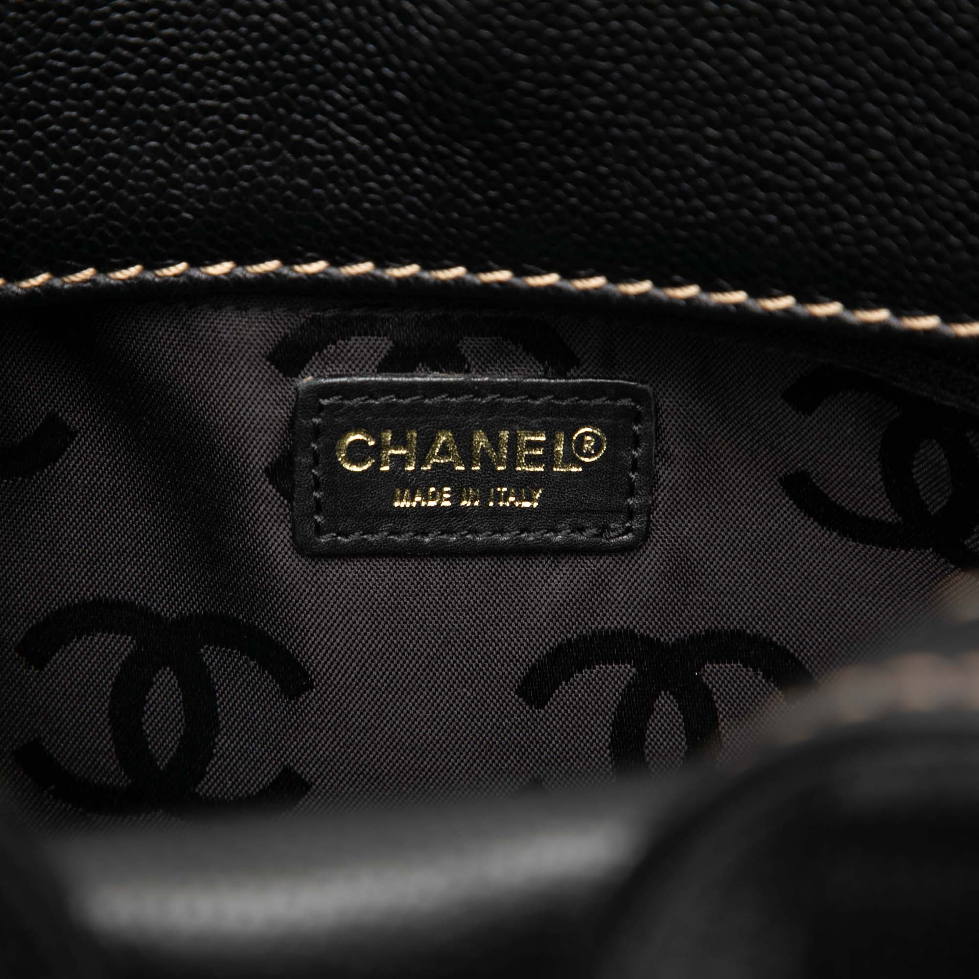 Chanel CC Caviar Handbag - image 5