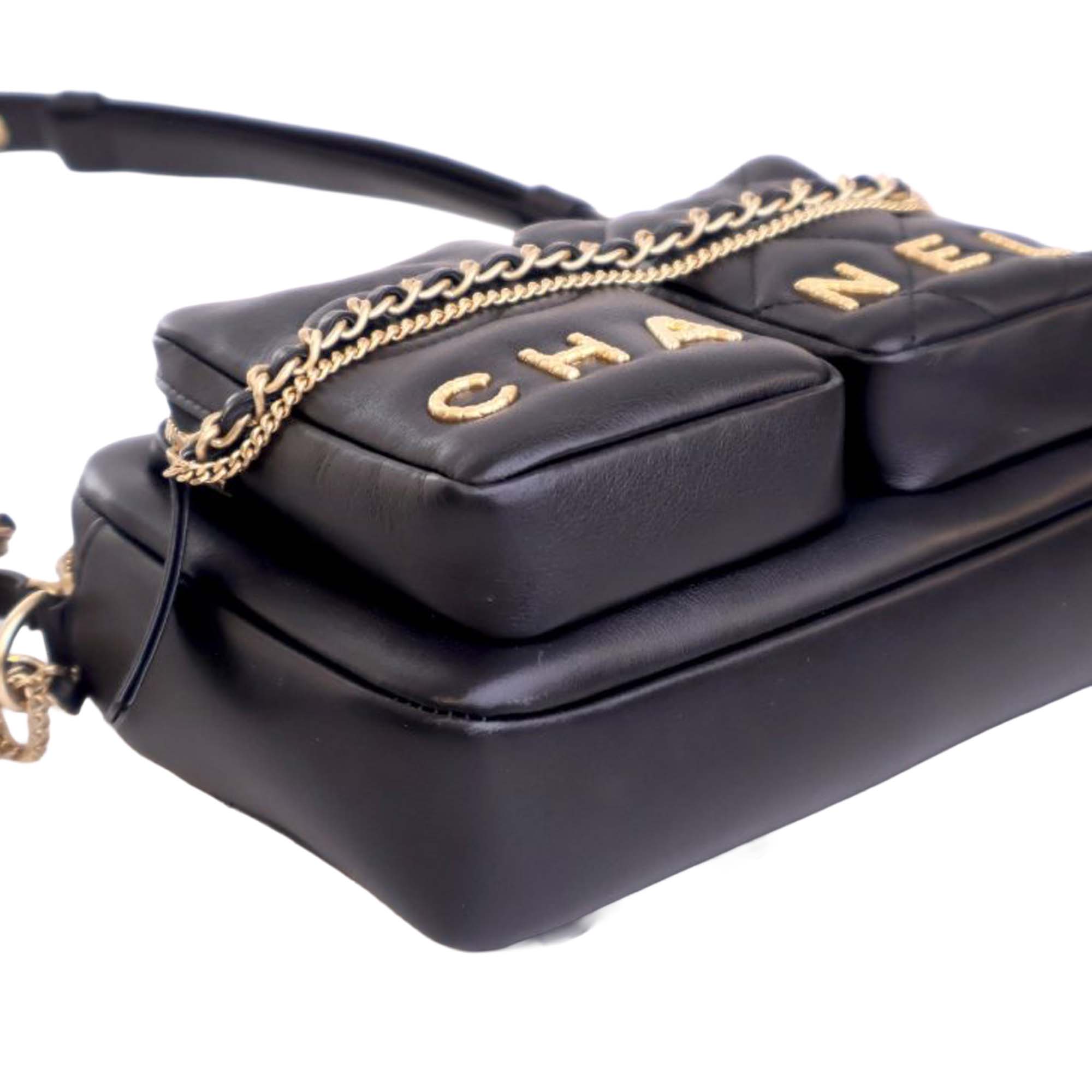Chanel Small Quilted Calfskin Camera Case - image 9