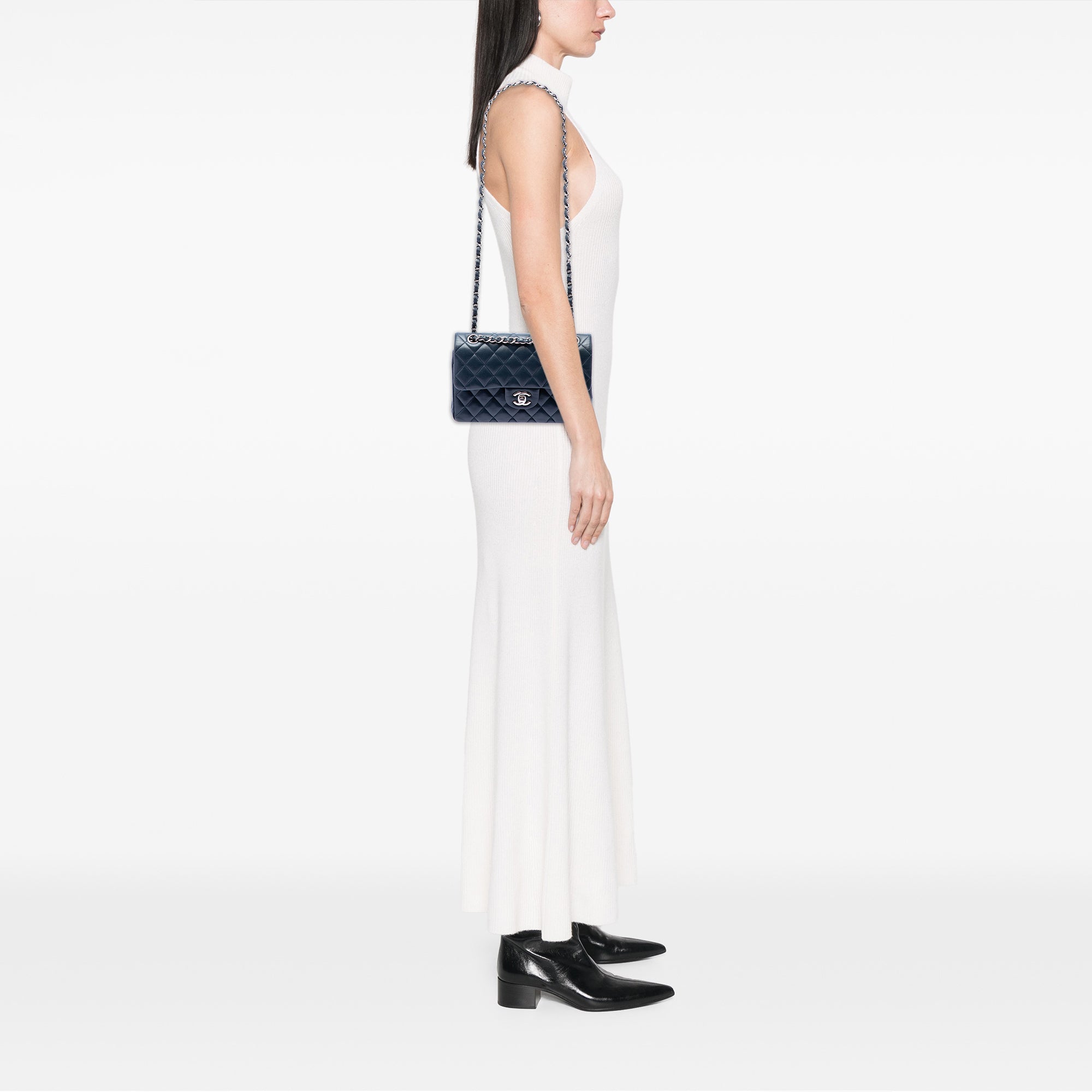 Chanel Small Classic Lambskin Double Flap - image 7
