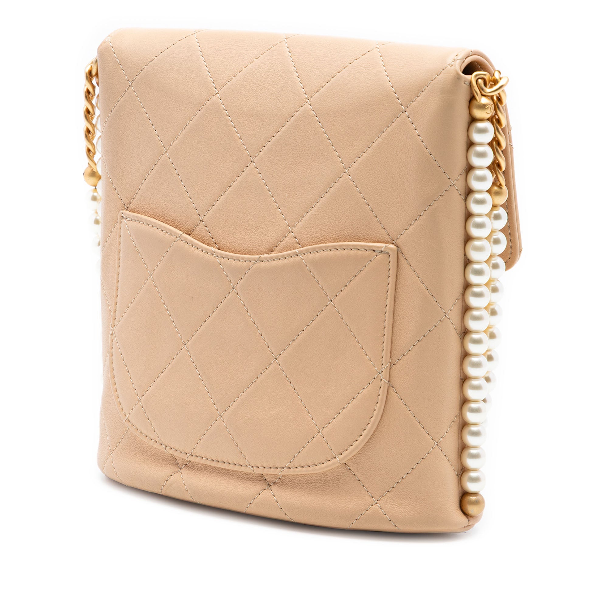 Chanel Small Quilted Calfskin About Pearls Hobo - image 2