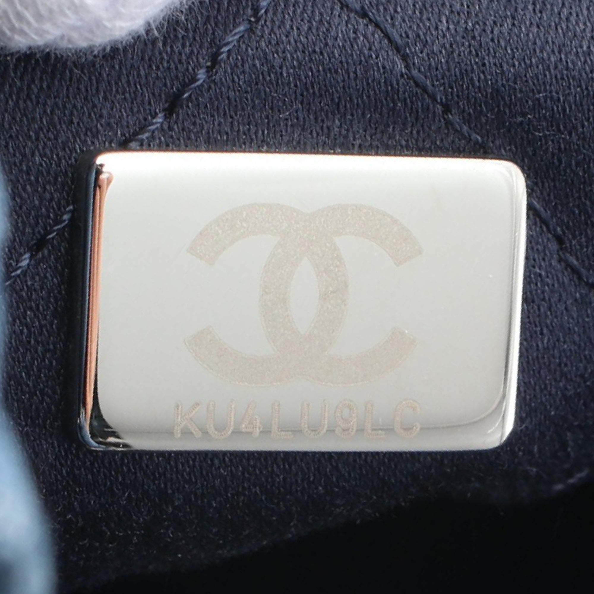 Chanel Mini Denim Stitched 22 Handbag - image 4