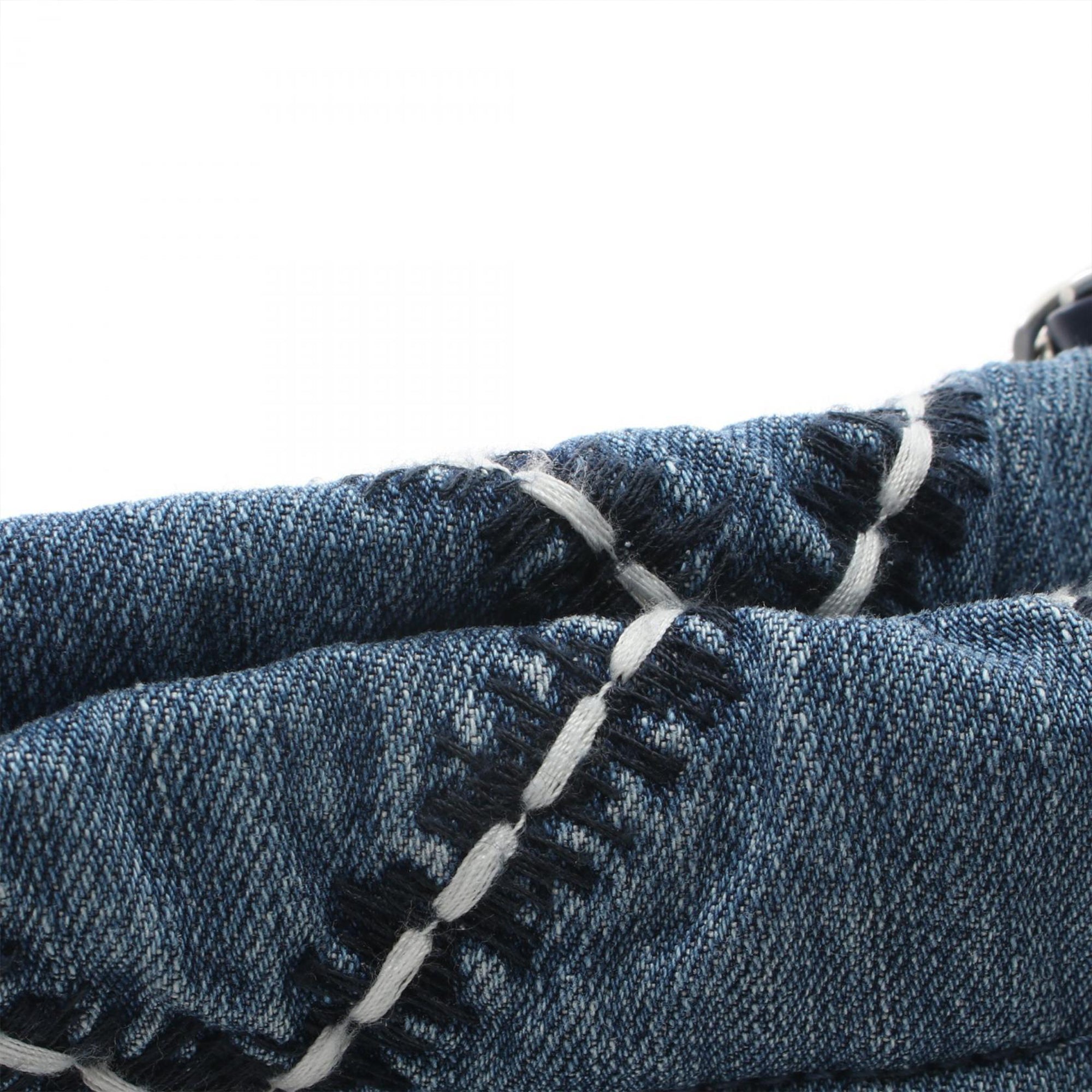 Chanel Mini Denim Stitched 22 Handbag - image 8