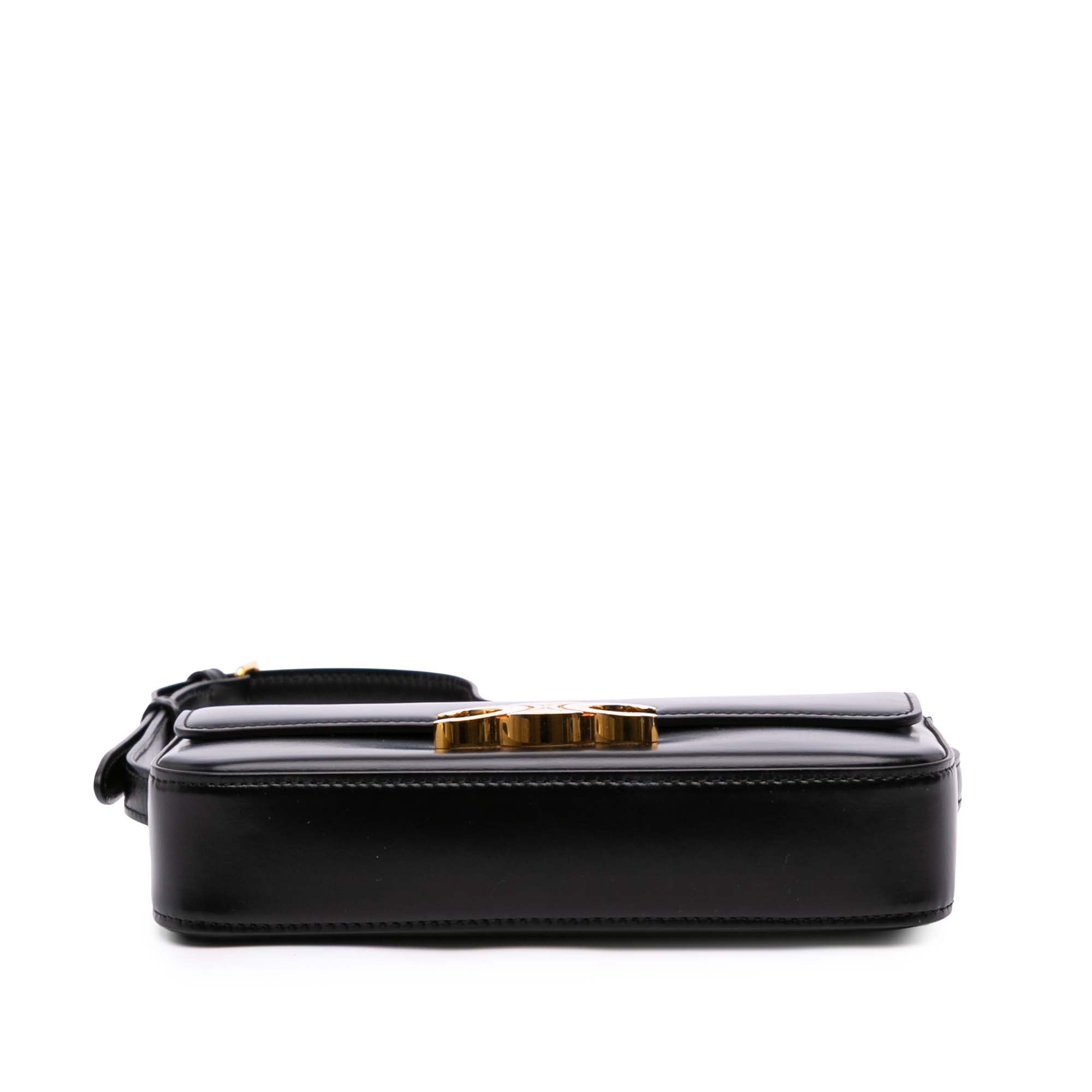 Celine Shiny Calfskin Claude Shoulder Bag