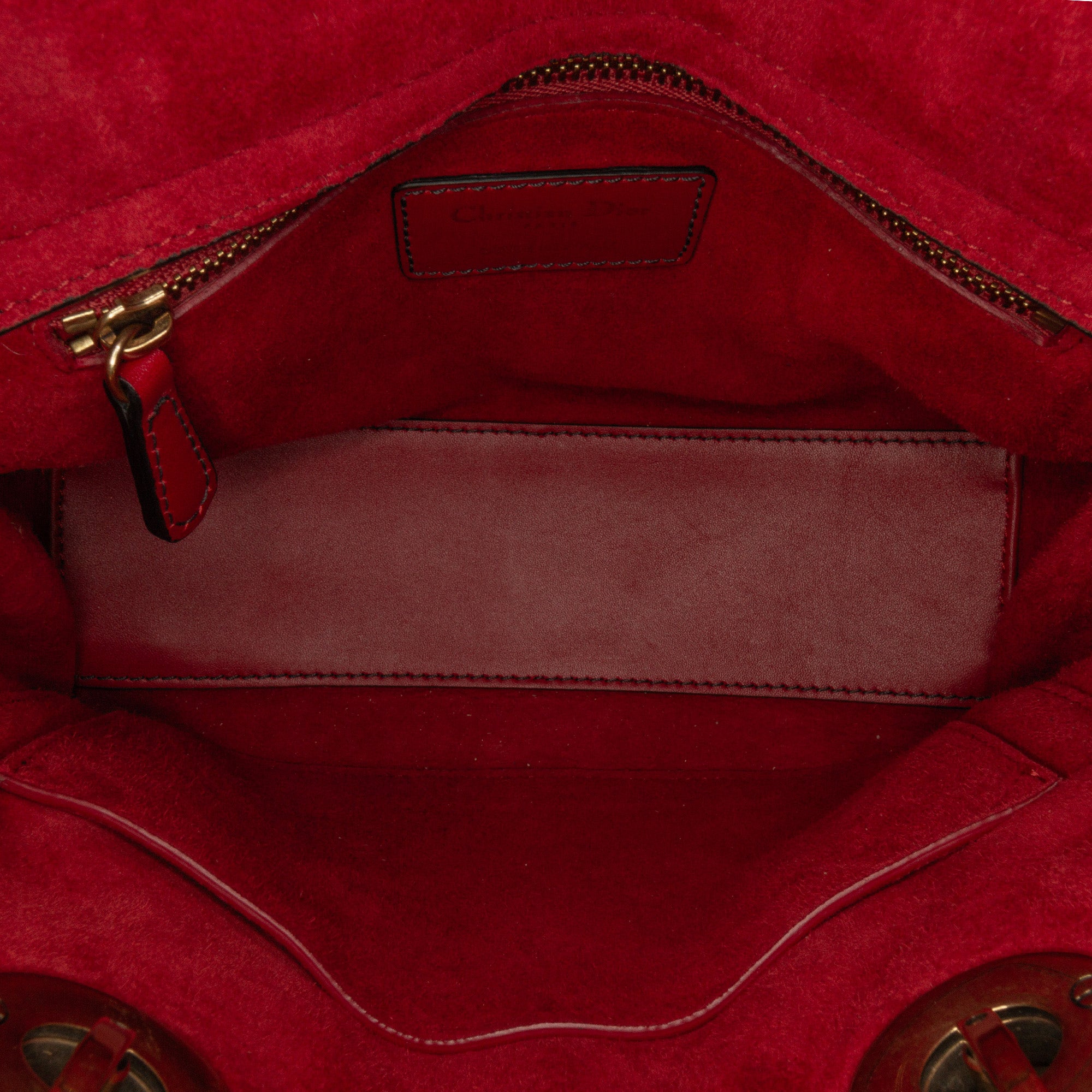 Dior Small Lambskin Cannage Studded Supple Lady Dior - image 5