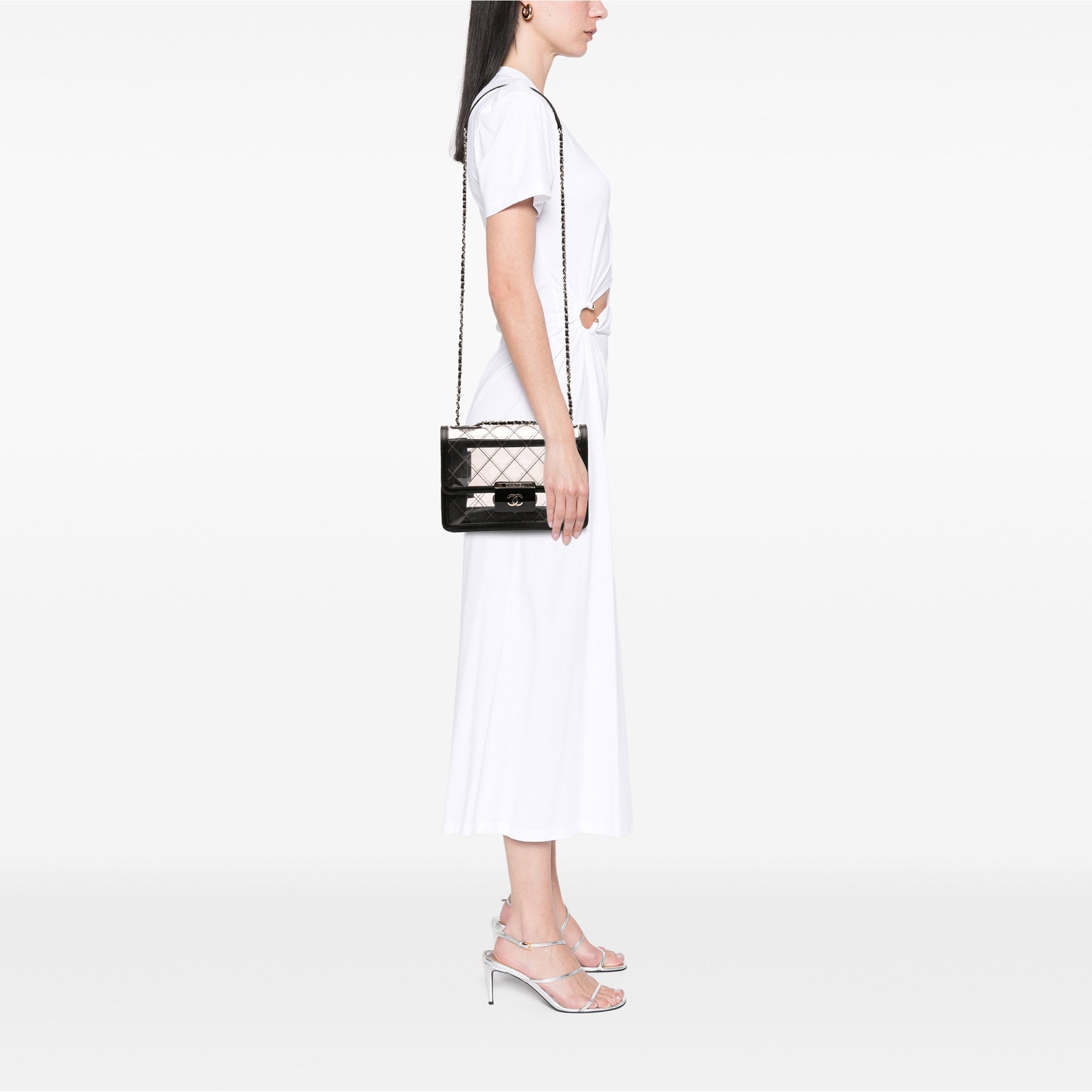 Chanel Medium PVC Naked Beauty Lock Flap - image 8