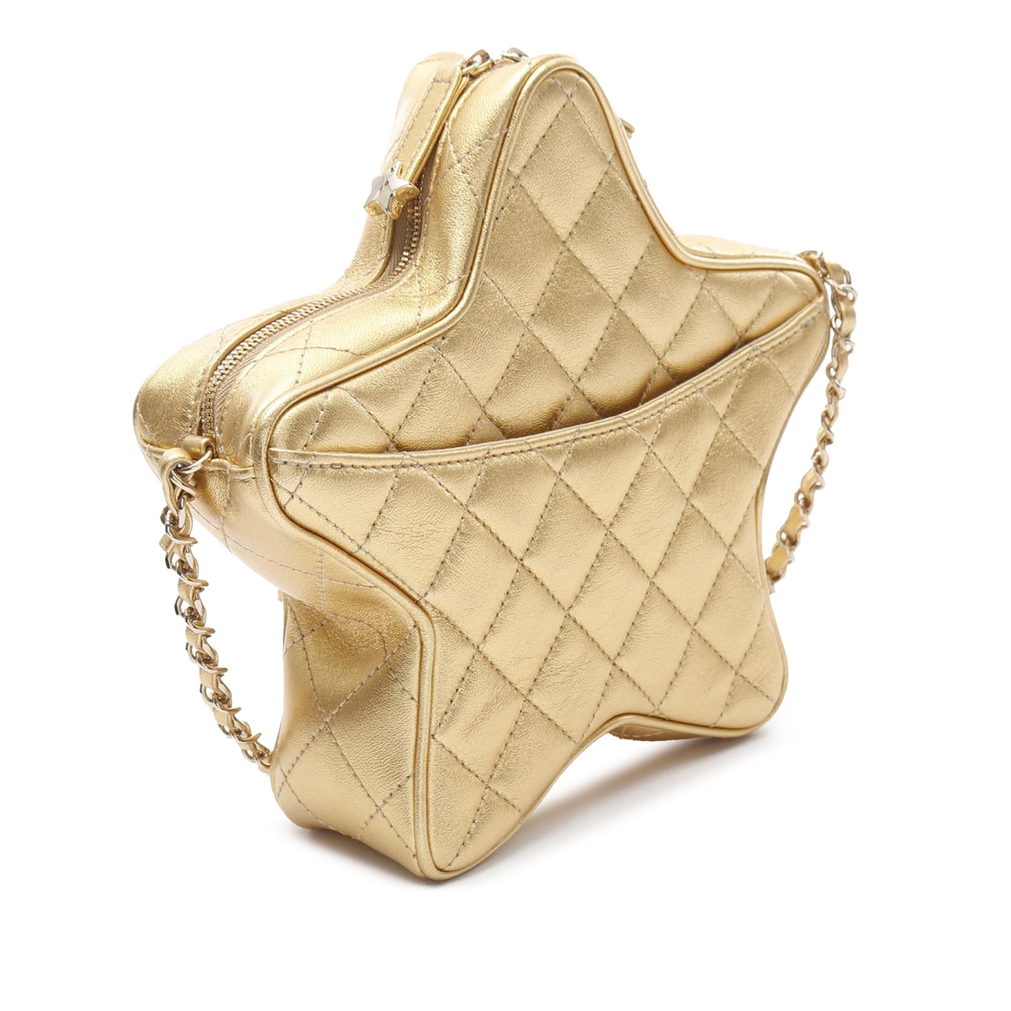 Chanel Quilted Lambskin Walk Of Fame Star Crossbody - image 2