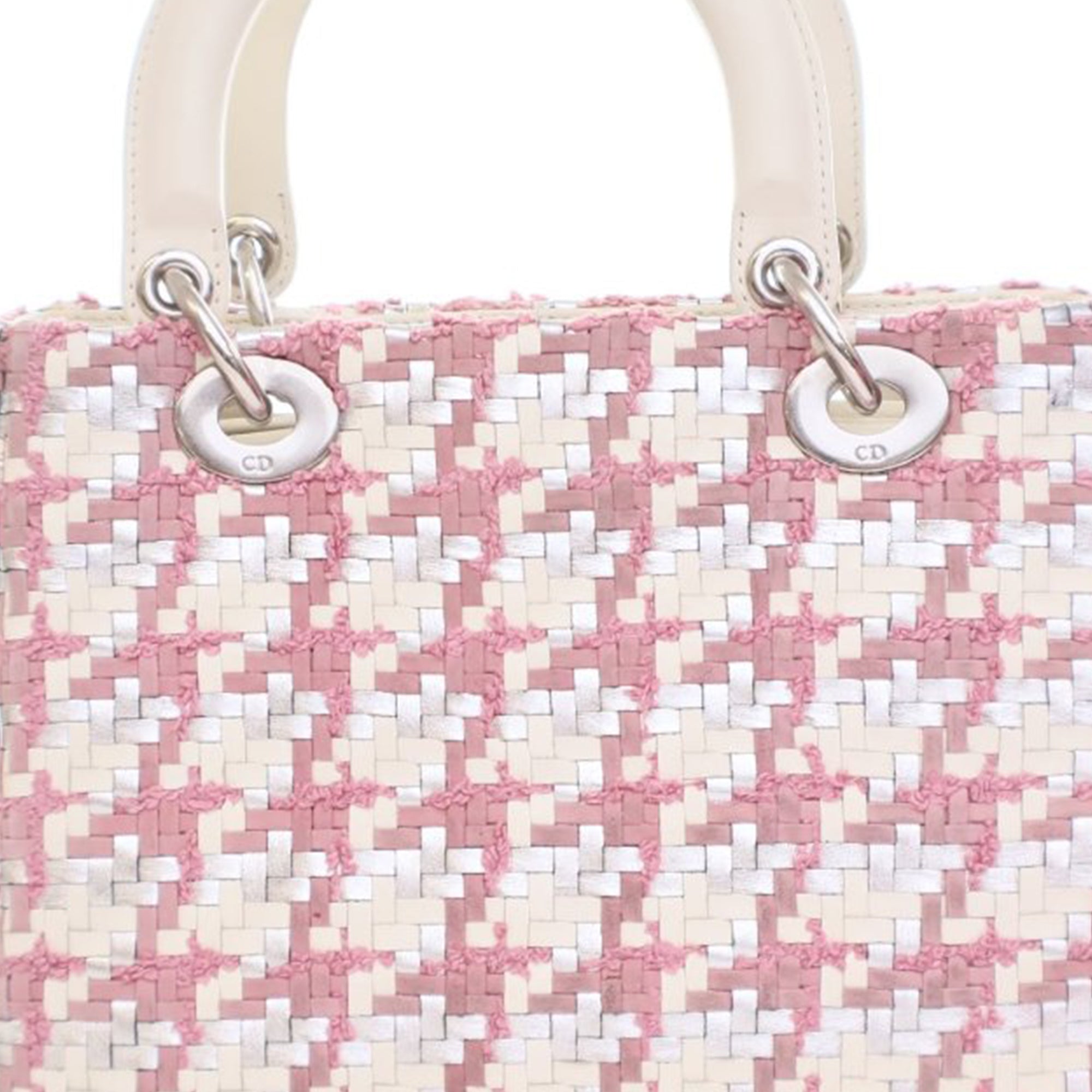 Dior Medium Lambskin And Tweed Lady Dior - image 13
