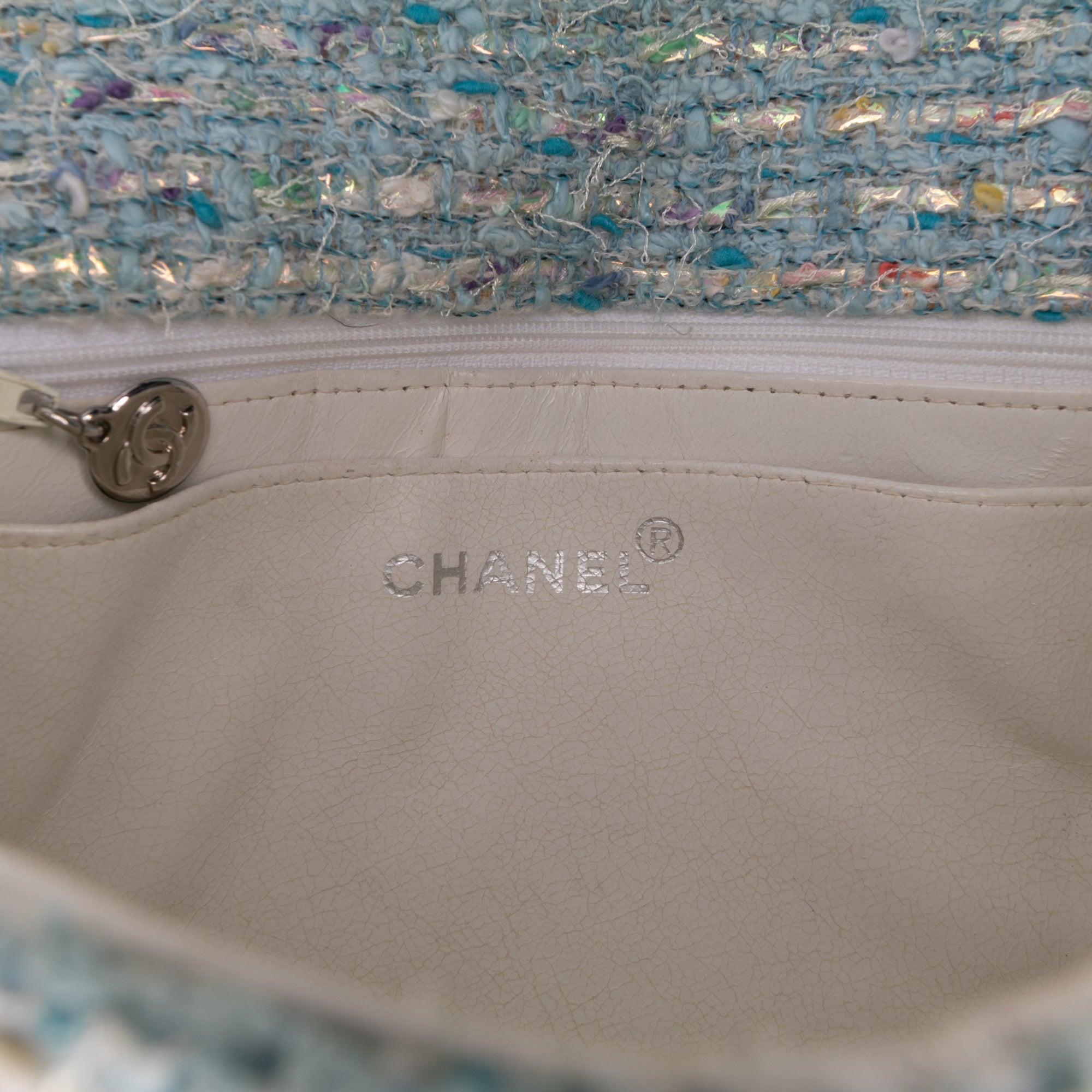 Chanel CC Confetti Tweed Flap - image 5