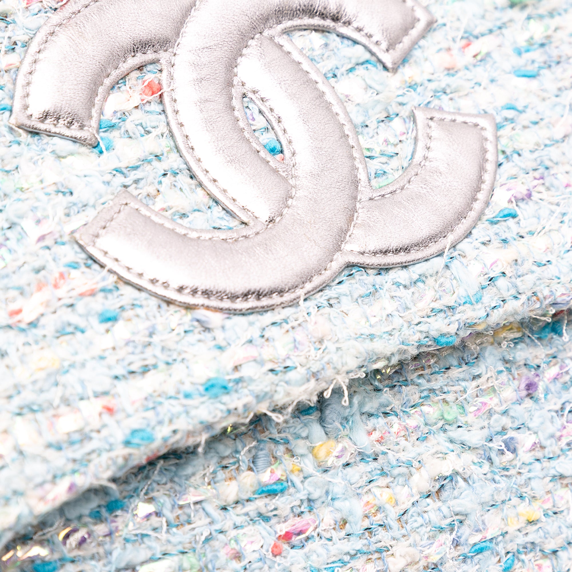 Chanel CC Confetti Tweed Flap - image 8