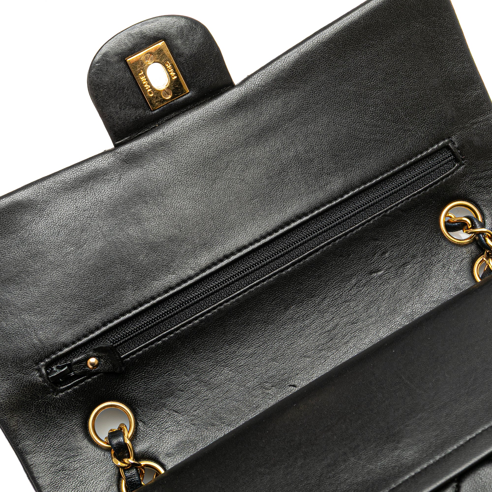 Chanel Medium Classic Lambskin Double Flap - image 11