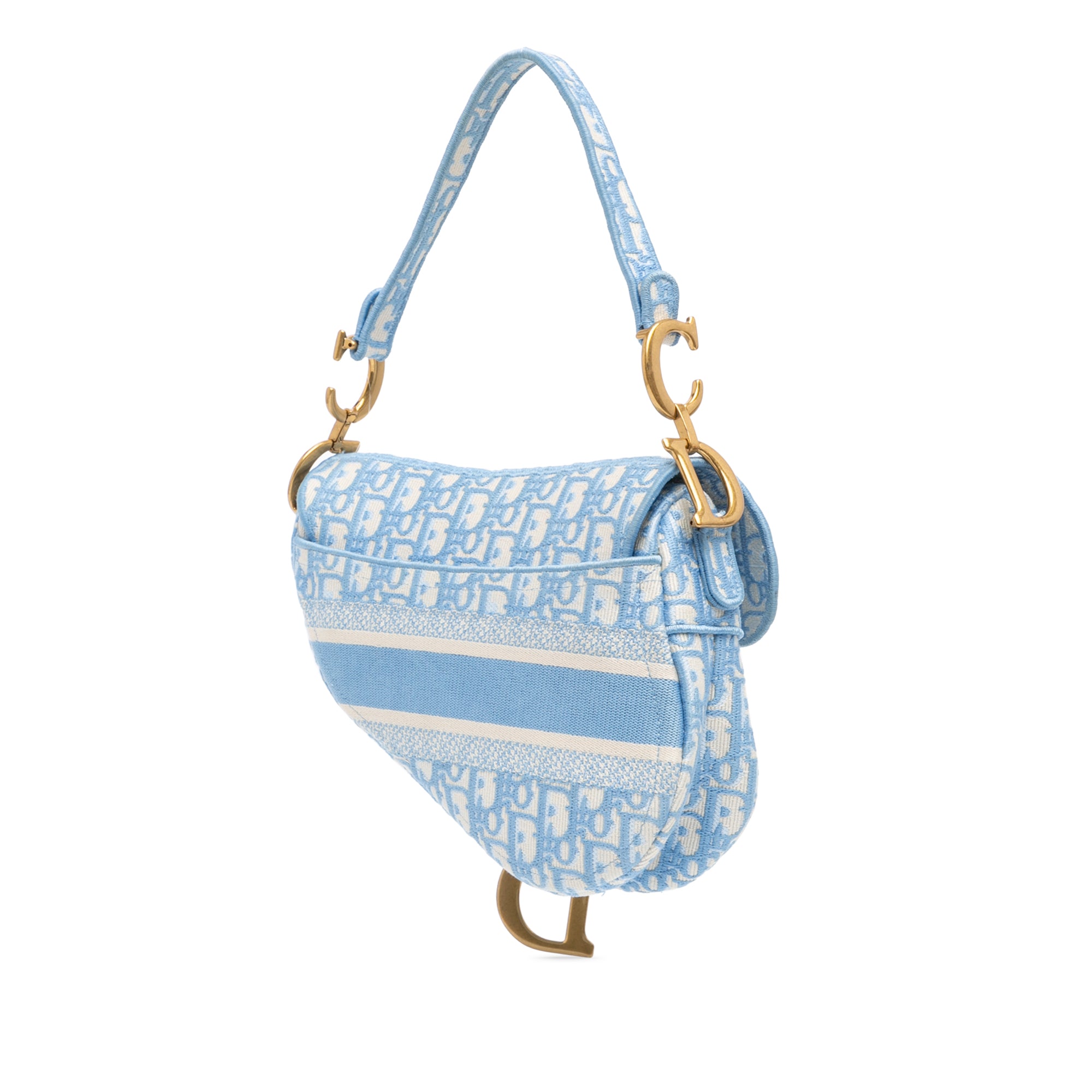 Dior Oblique Canvas Embroidered Saddle Bag - image 2