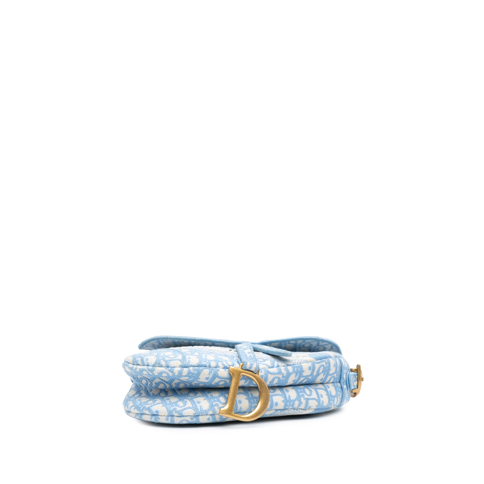 Dior Oblique Canvas Embroidered Saddle Bag - image 3