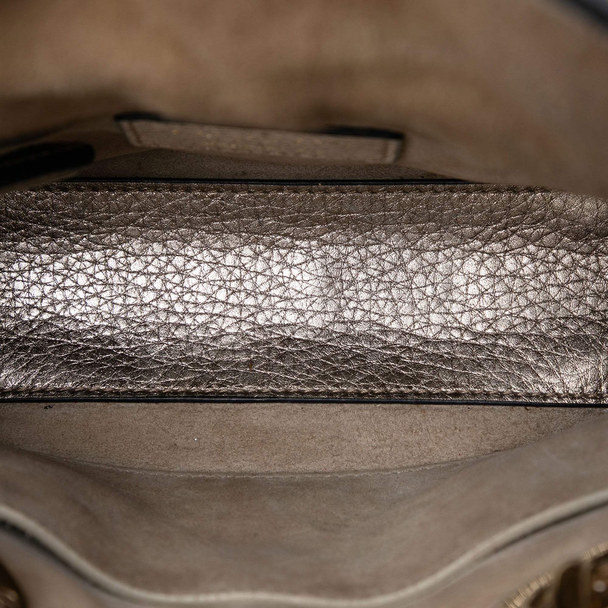 Dior Mini Metallic Calfskin Cannage Supple Lady Dior - image 4