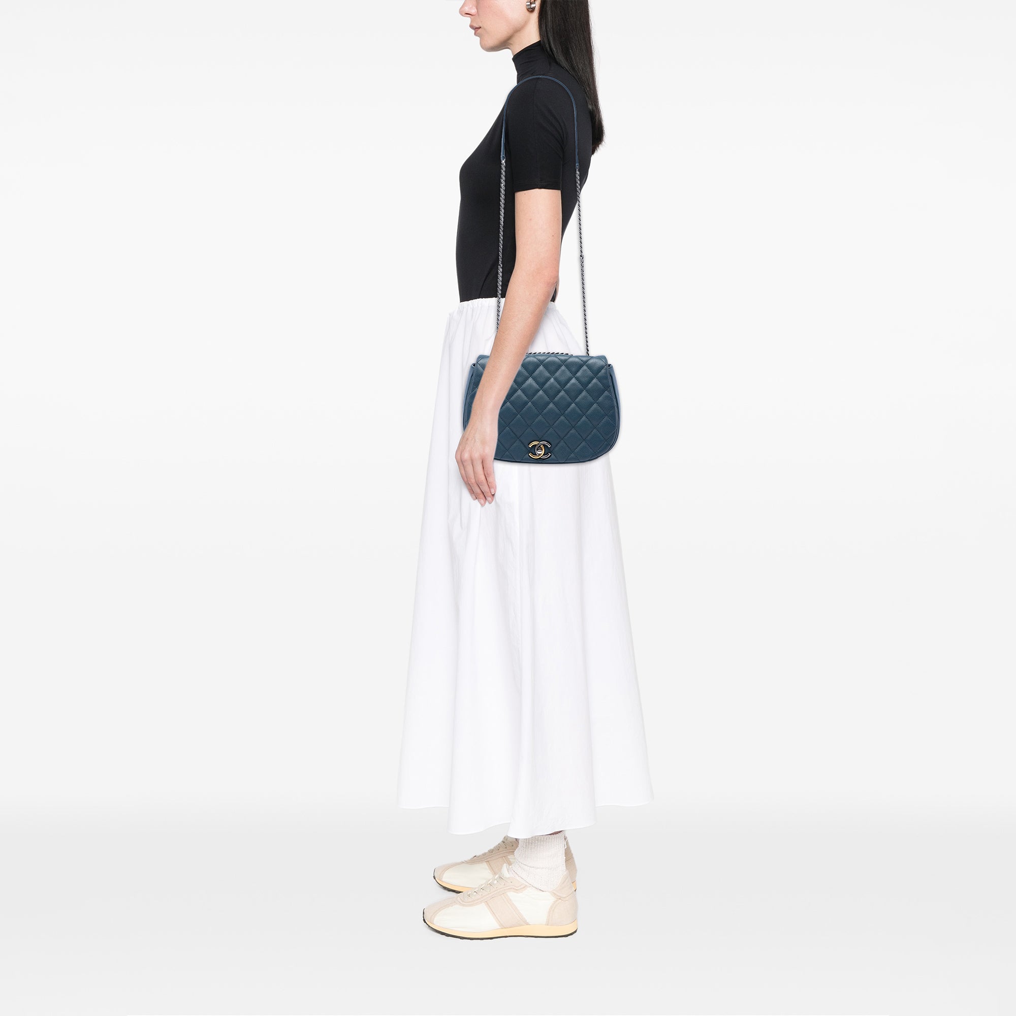 Chanel Medium Quilted Caviar Casual Pocket Flap - image 5