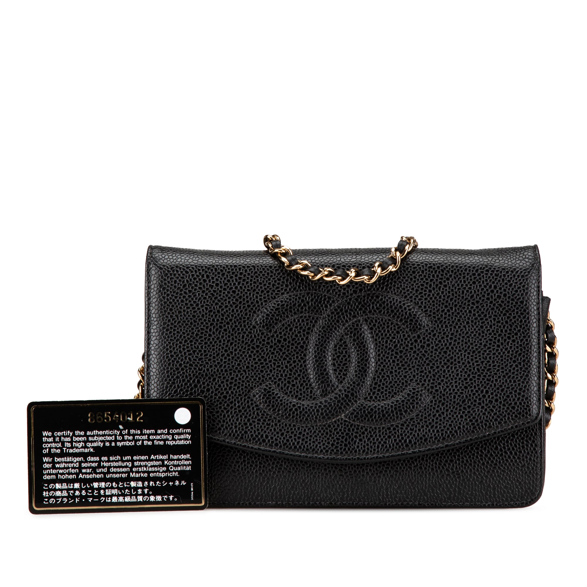 Chanel CC Caviar Wallet on Chain - image 17