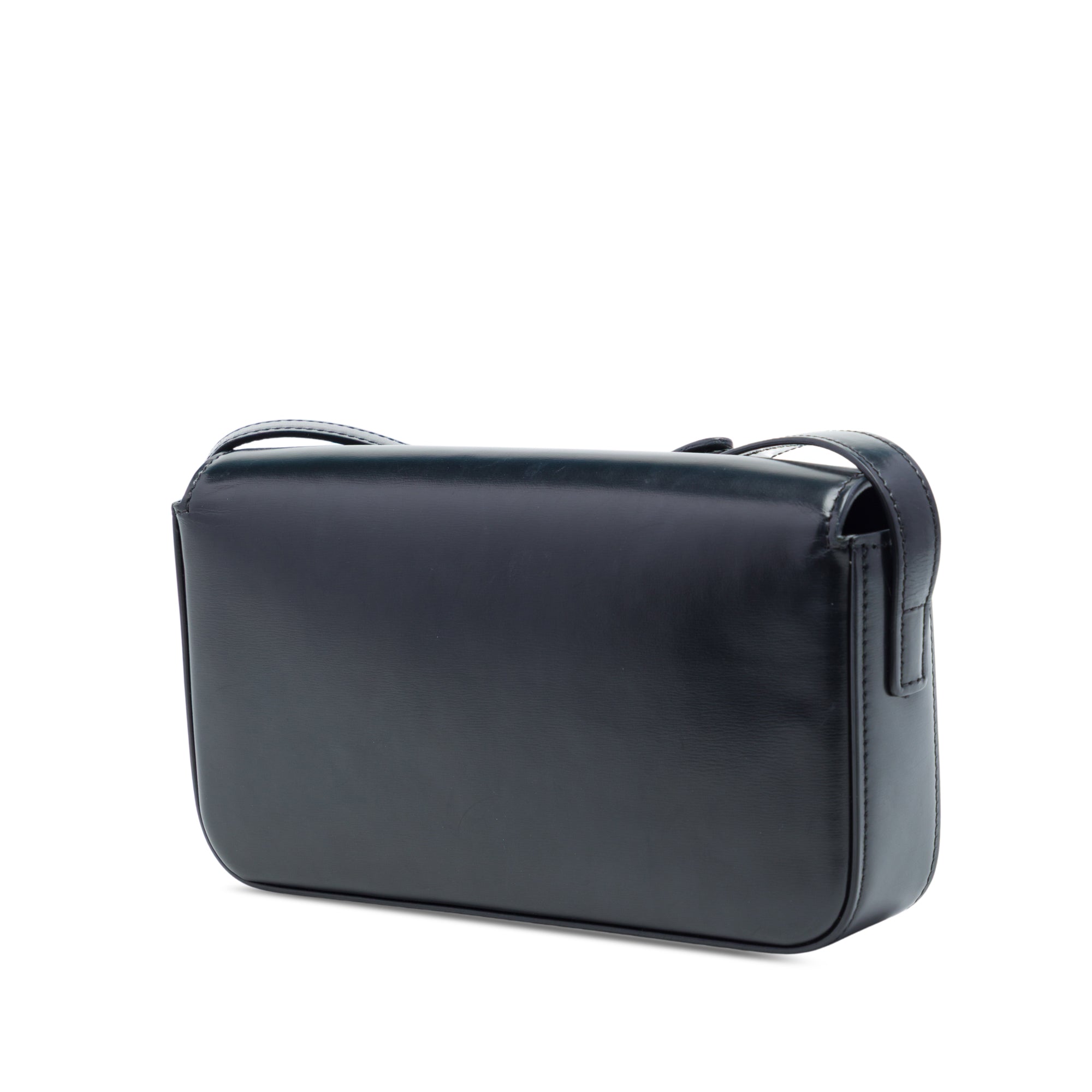 Celine Shiny Calfskin Triomphe Claude Shoulder Bag - image 2
