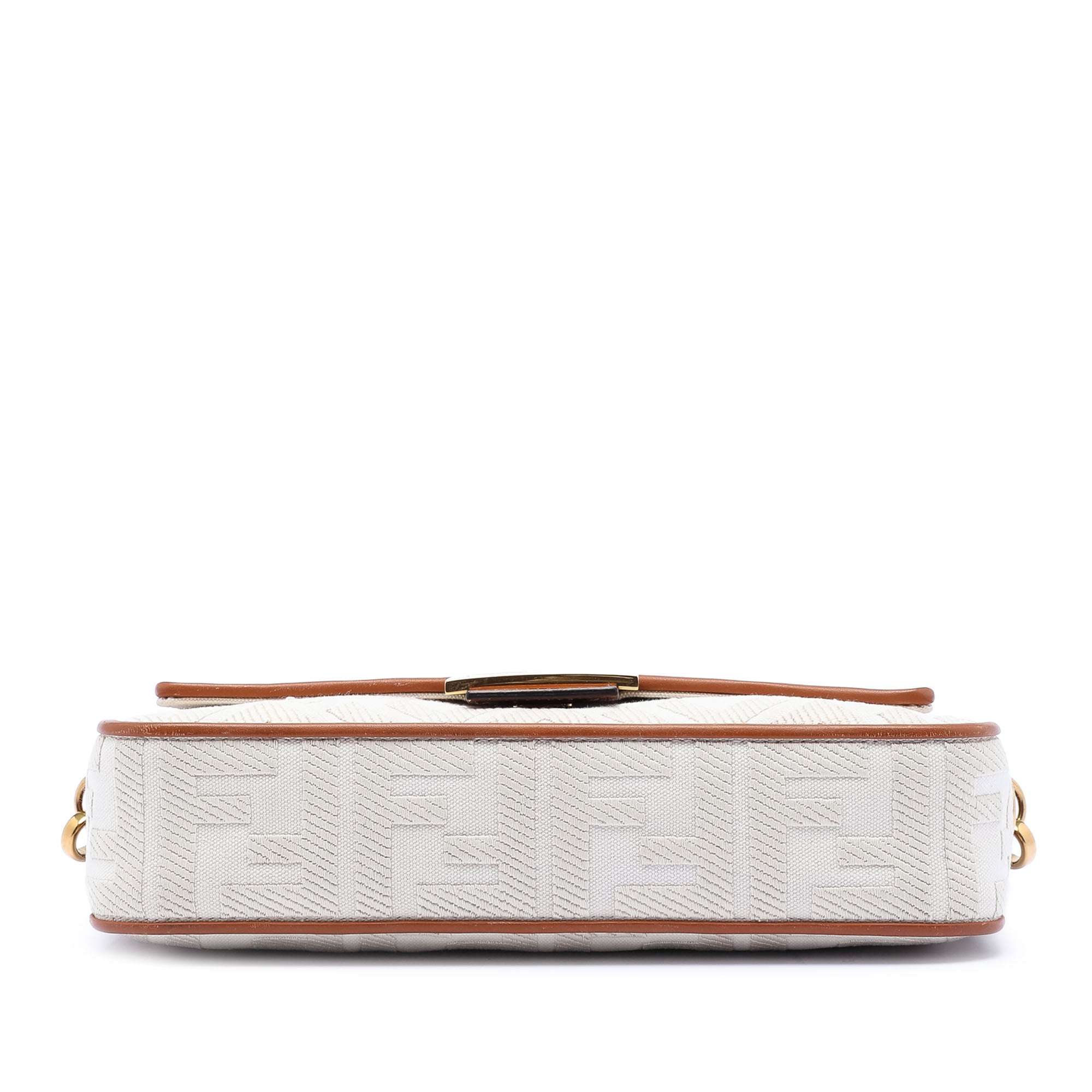 Fendi Zucca Embroidered Canvas Baguette Satchel - image 3
