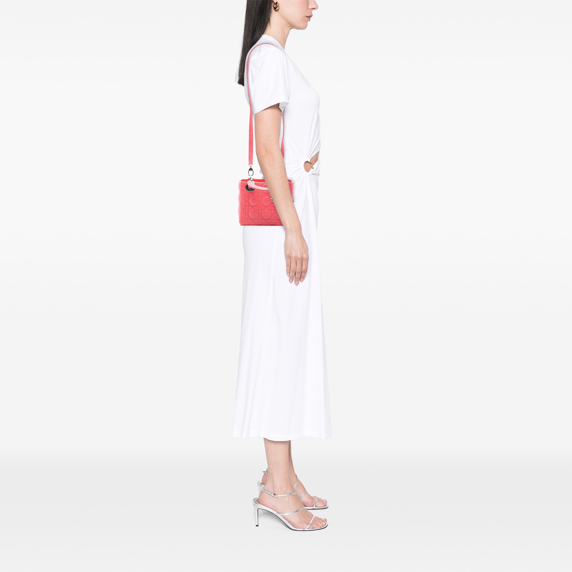 Dior Mini Lambskin Cannage Lady Dior - image 7